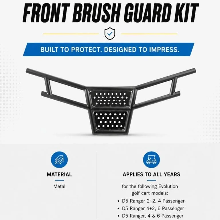 Evolution D5 Ranger Front Brush Guard WR-D5-BCKT-BG image 3