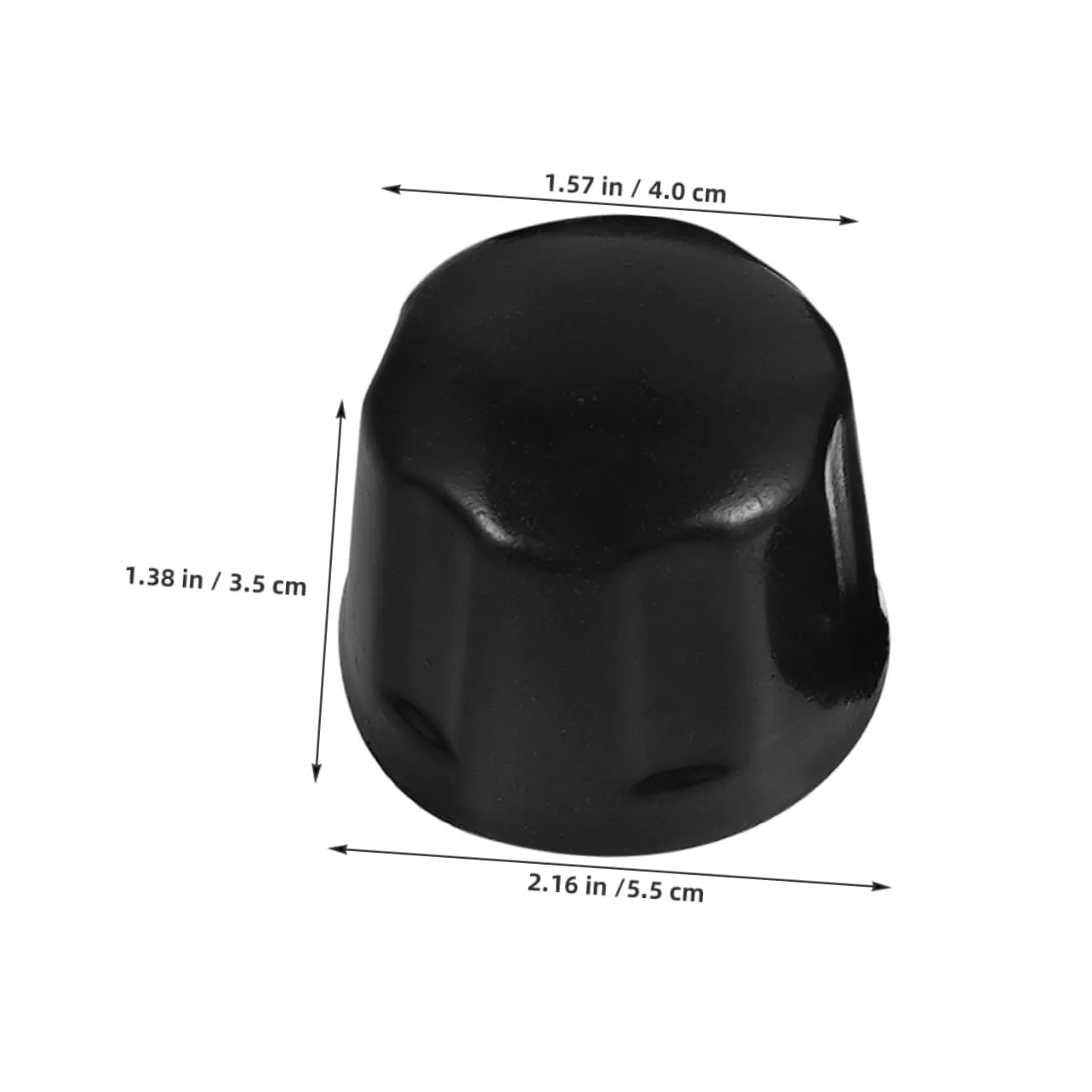 AKOOSY Rubber Push-On Wheel Hub Dust Caps 5.5x4x3.5cm — 8 Pack image 2