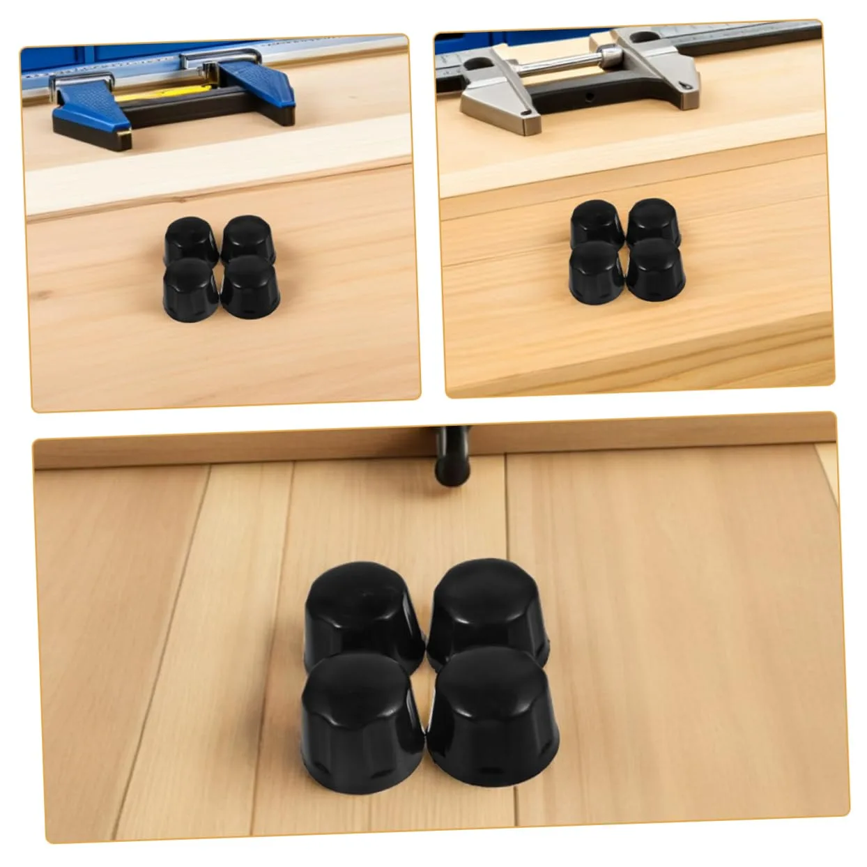 AKOOSY Rubber Push-On Wheel Hub Dust Caps 5.5x4x3.5cm — 8 Pack image 3