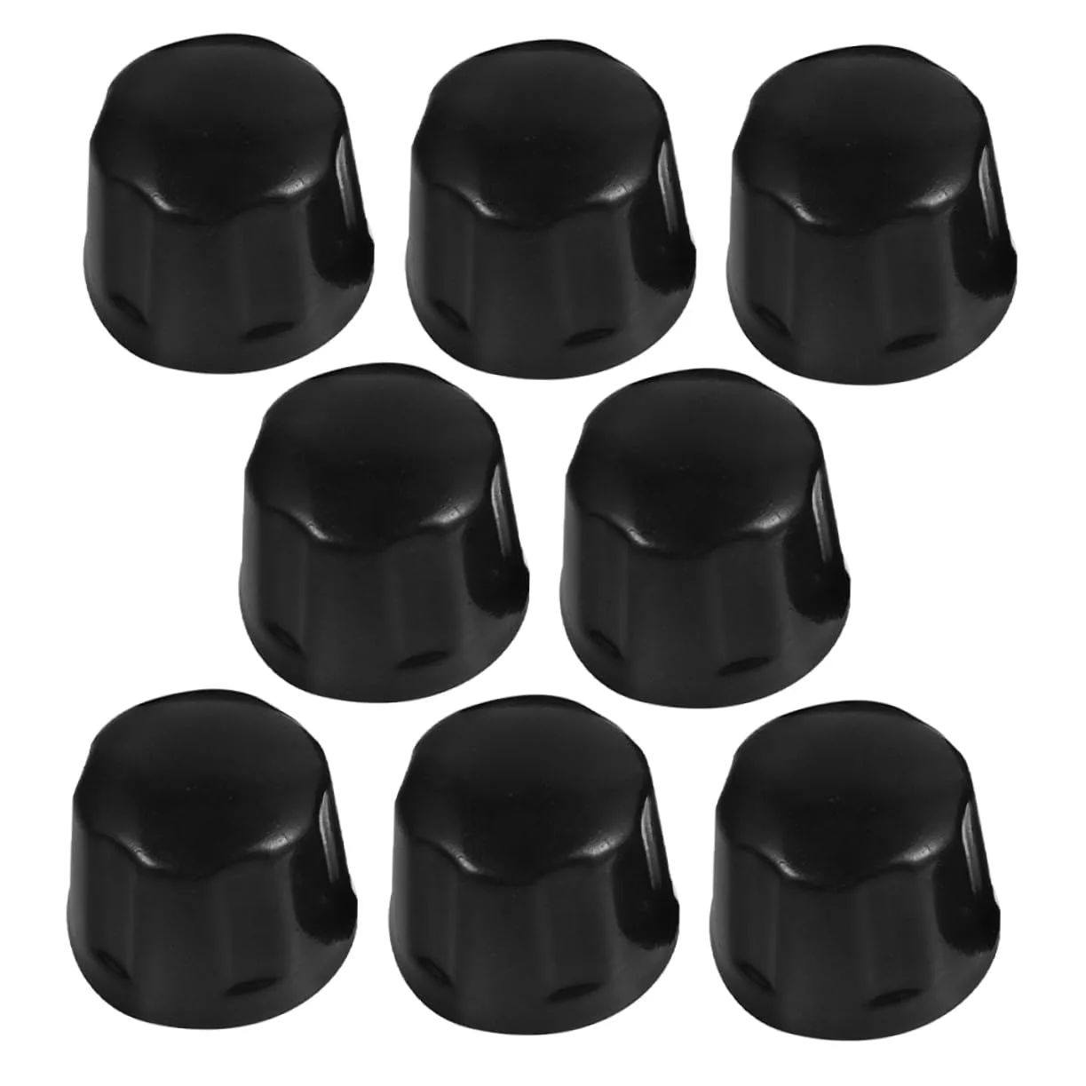 AKOOSY Rubber Push-On Wheel Hub Dust Caps 5.5x4x3.5cm — 8 Pack