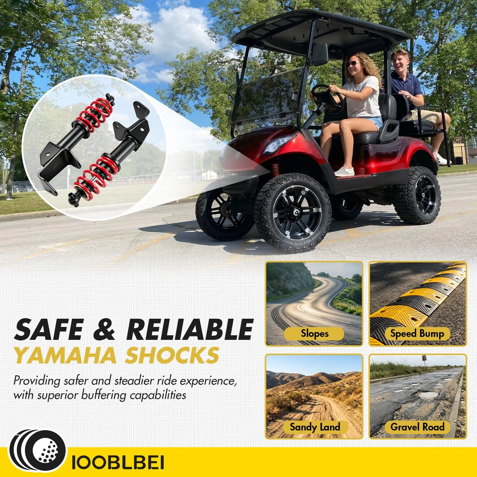 IOOBLBEI Front Shocks for Yamaha G29 Drive 2 2007-2016 image 4