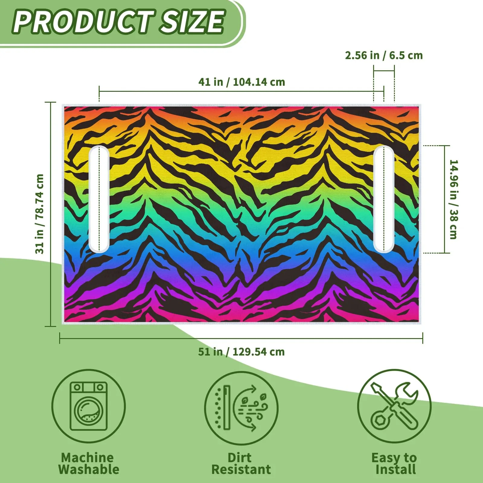 Tiveruda Golf Cart Seat Cover for Double Seats, 51 x 31 in image 2