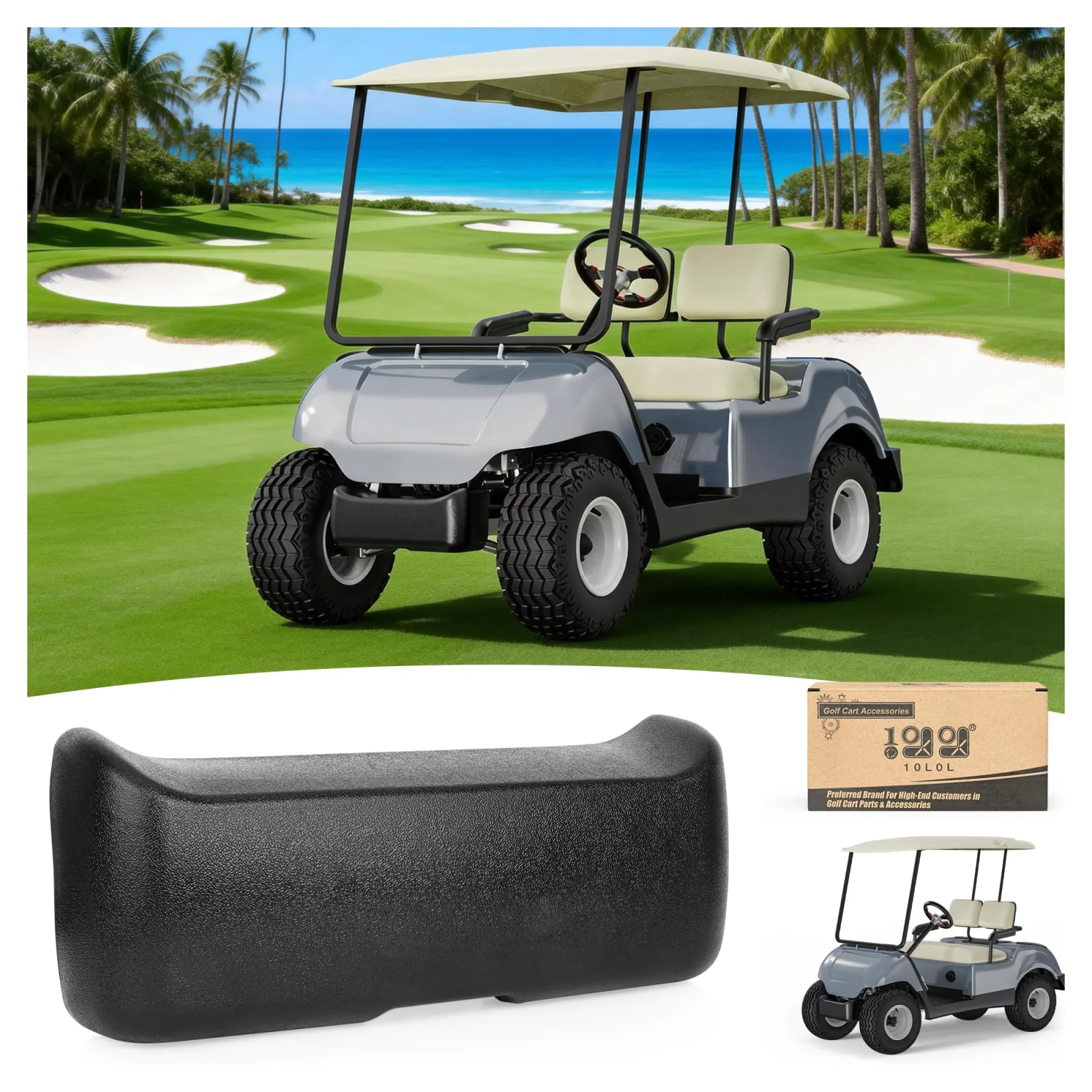10L0L Front Bumper for Yamaha G14-G22 Golf Carts