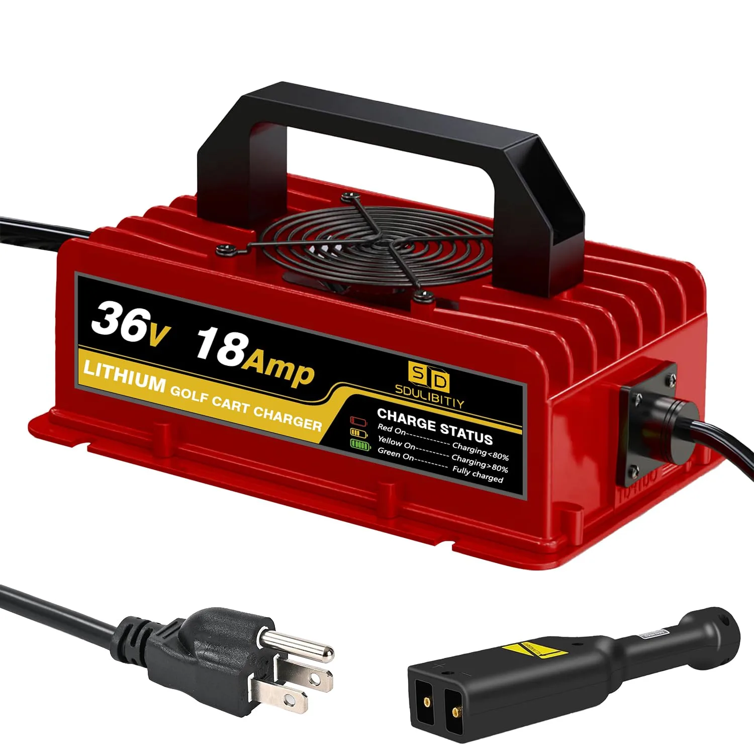 SDULIBITIY 36V 18A Charger for E-Z-GO TXT Li-Ion Carts