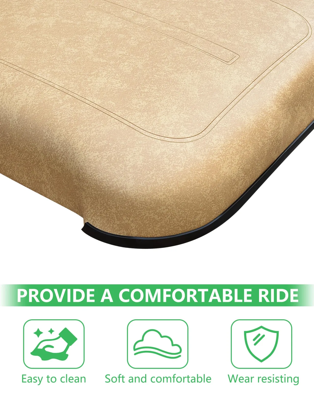 HEOHOU Tan Front Seat Cushion for E-Z-GO TXT 1994-2013 image 3