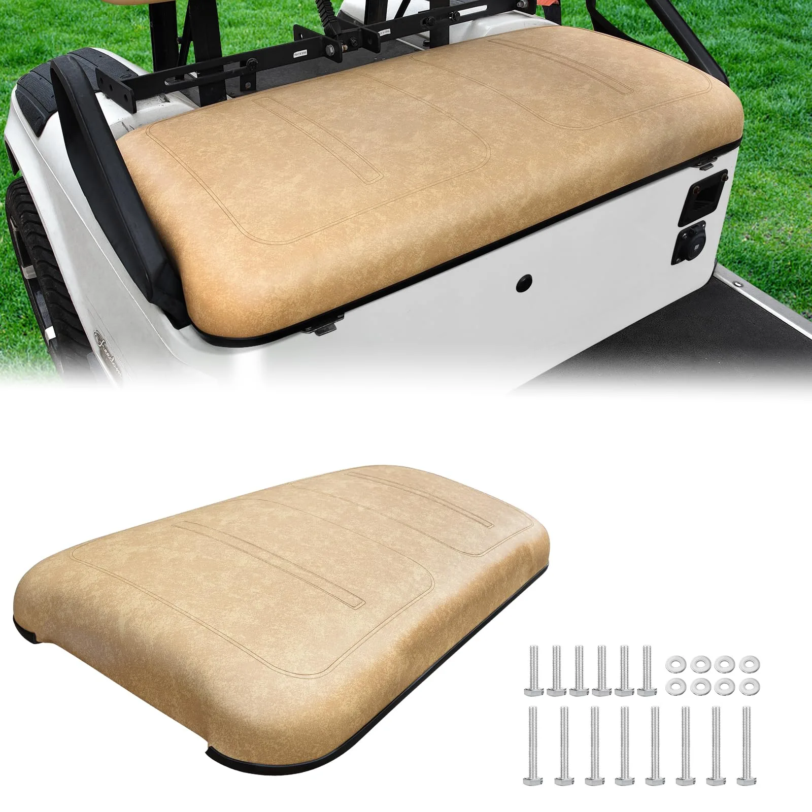 HEOHOU Tan Front Seat Cushion for E-Z-GO TXT 1994-2013