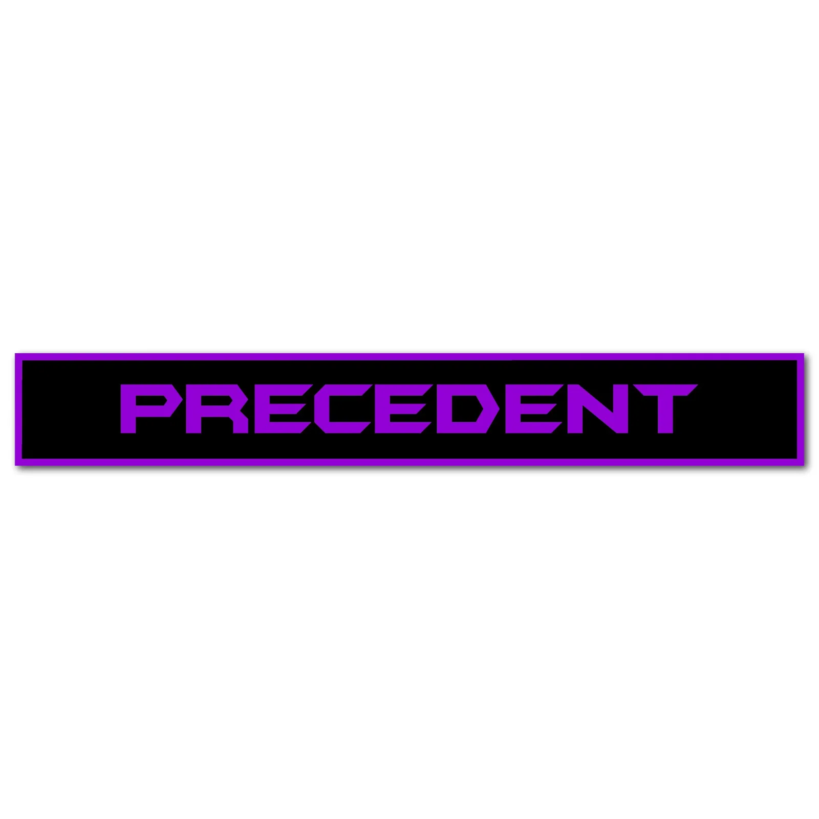 Club Car Precedent Black & Purple Name Plate Emblem