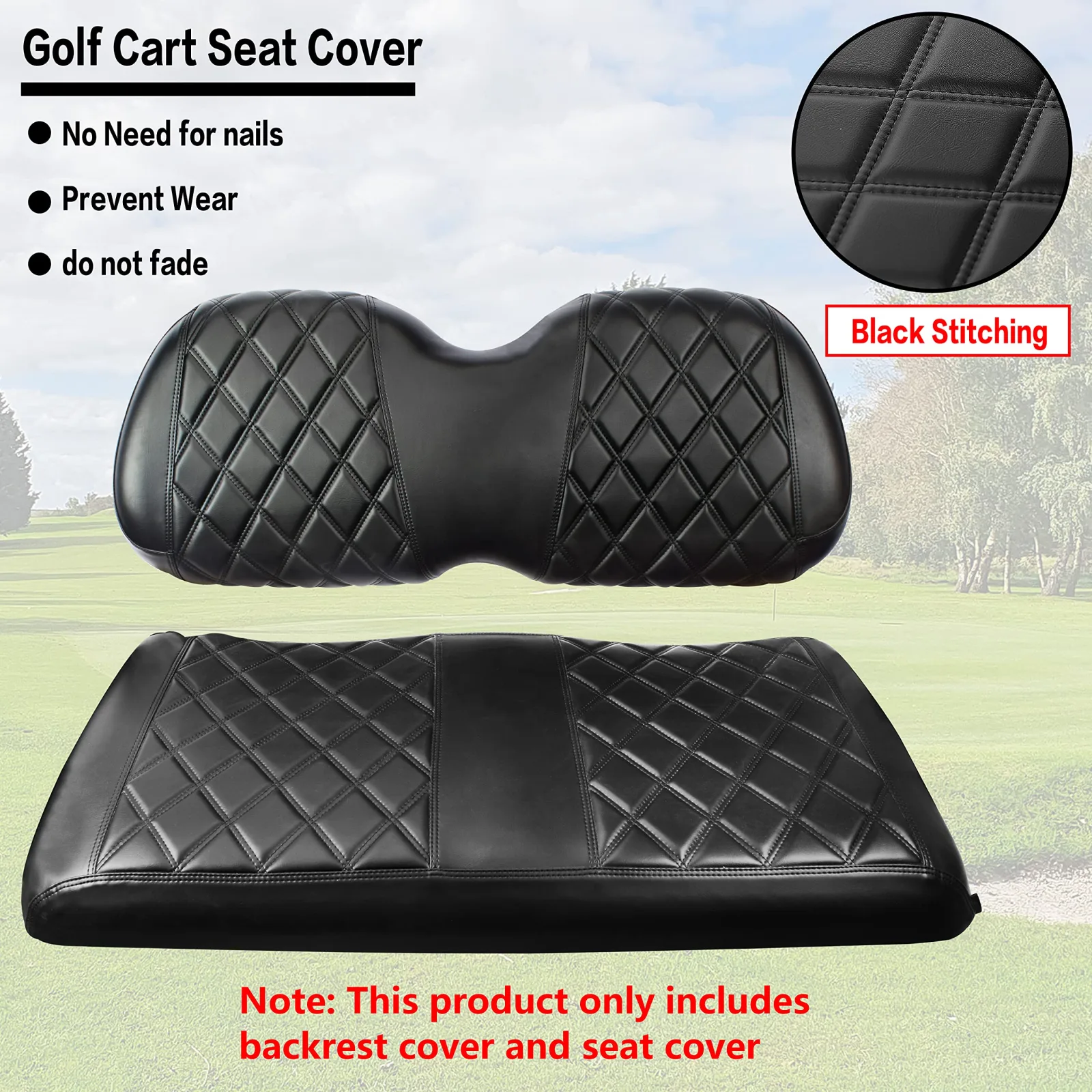 NOKINS Front Seat Covers for Club Car Precedent image 2