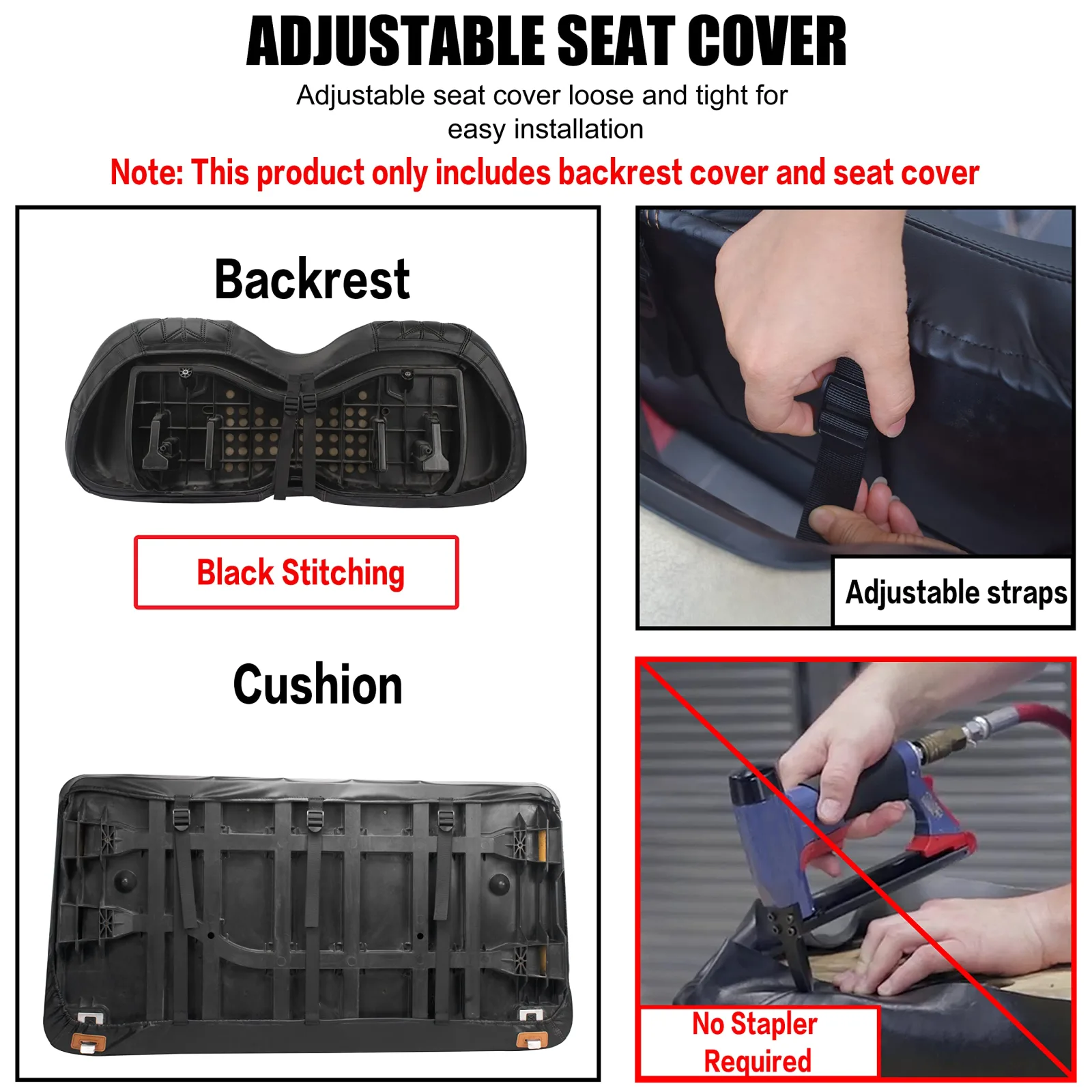 NOKINS Front Seat Covers for Club Car Precedent image 3