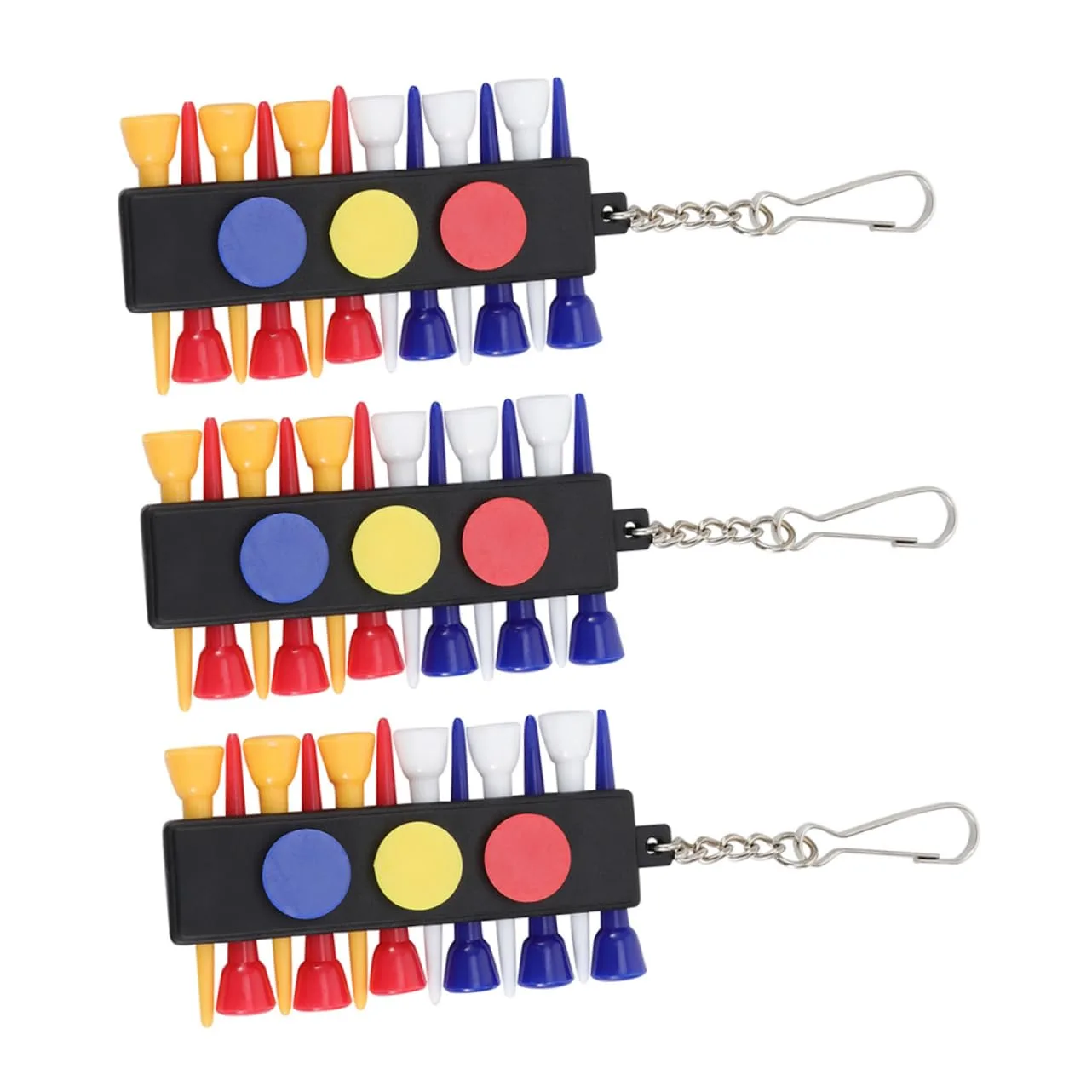 KOMBIUDA Golf Tee Holder Set with Chain Attachment