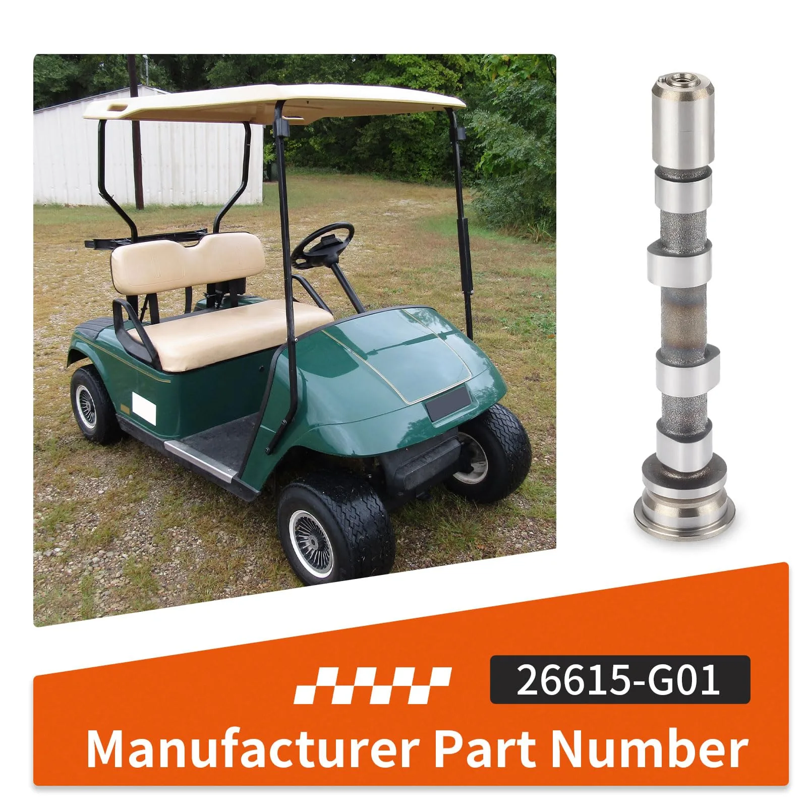 zozoye Camshaft Cam 26615-G01 for E-Z-GO 1994-2002 Non-MCI (Robin 295/350cc) image 3