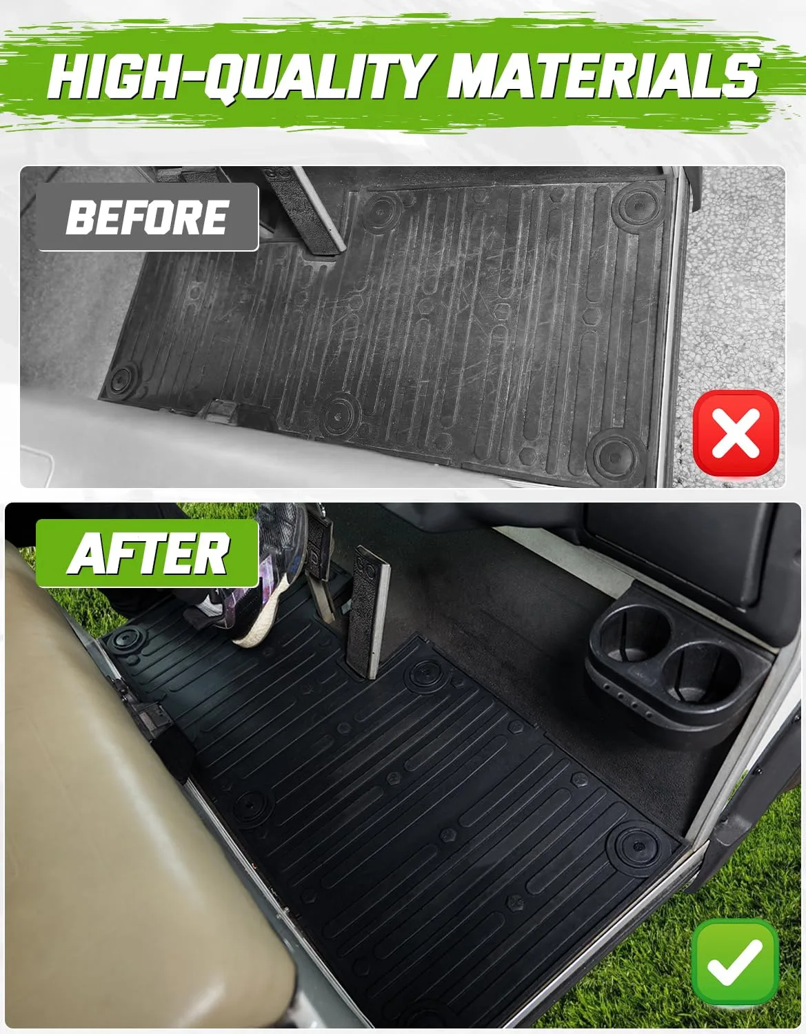 CYOOYC Floor Mat for Club Car DS and Villager Golf Carts image 2
