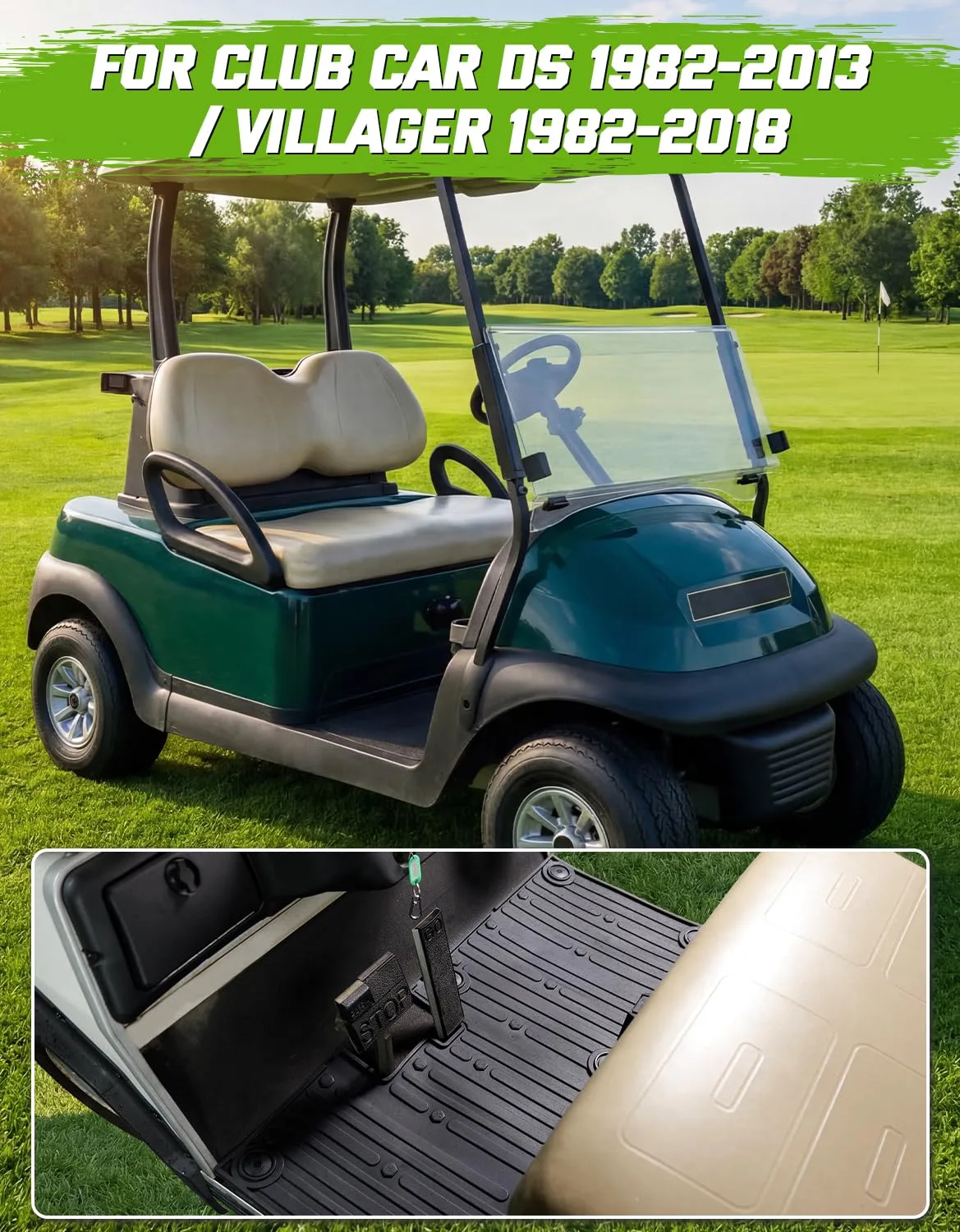 CYOOYC Floor Mat for Club Car DS and Villager Golf Carts image 4