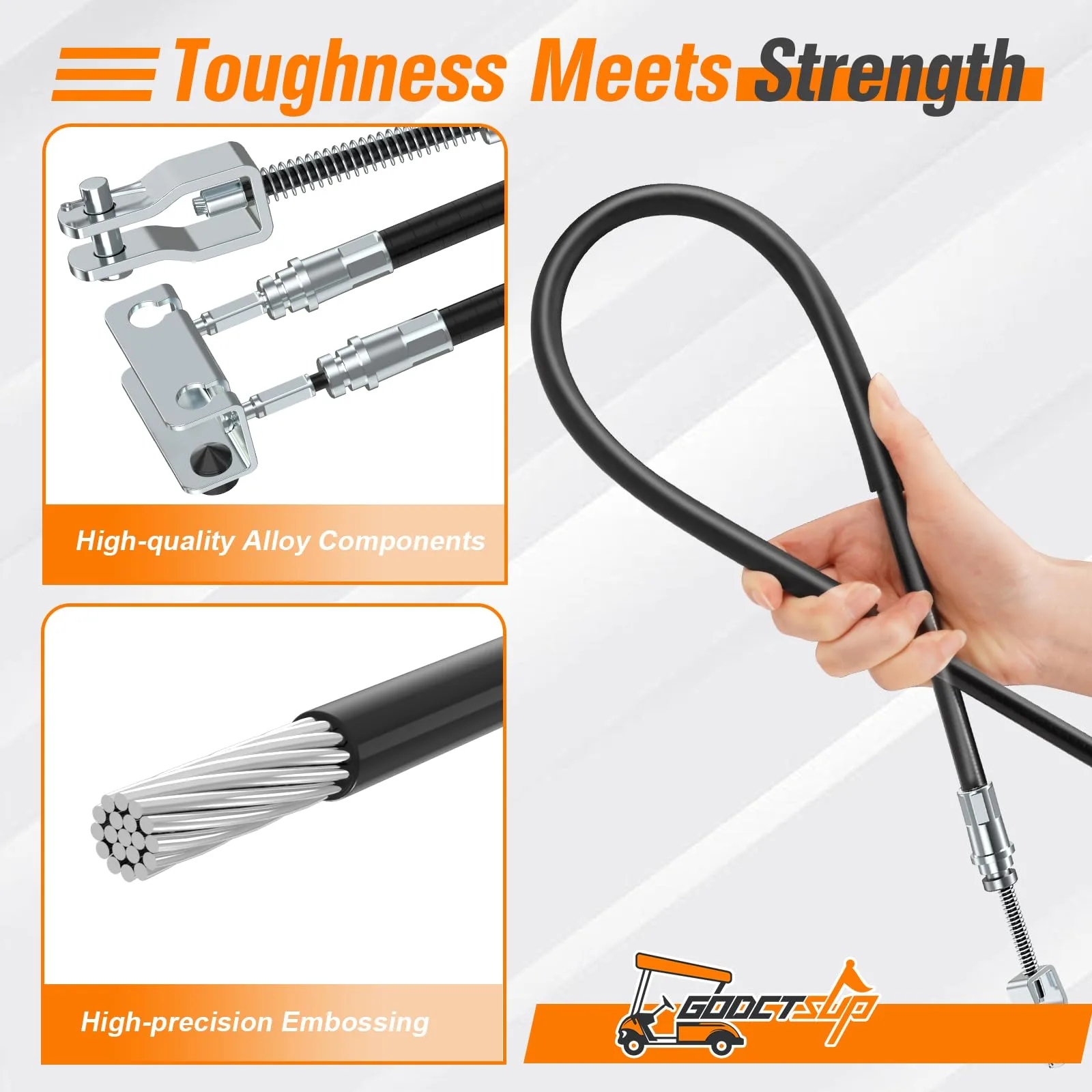 GODCTSUP Brake Cable Set for E-Z-GO TXT & Medalist image 4