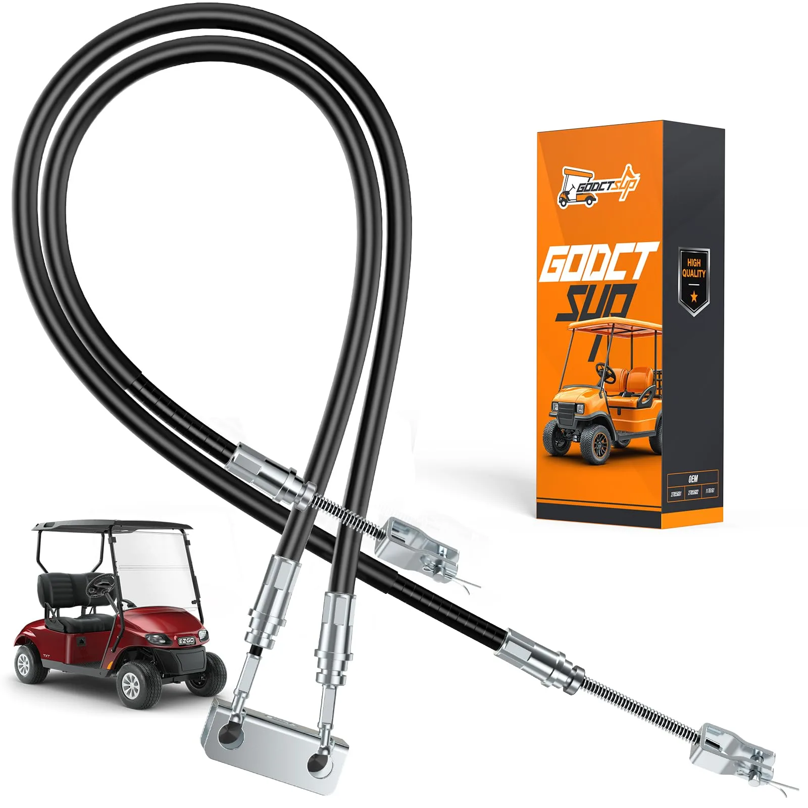 GODCTSUP Brake Cable Set for E-Z-GO TXT & Medalist