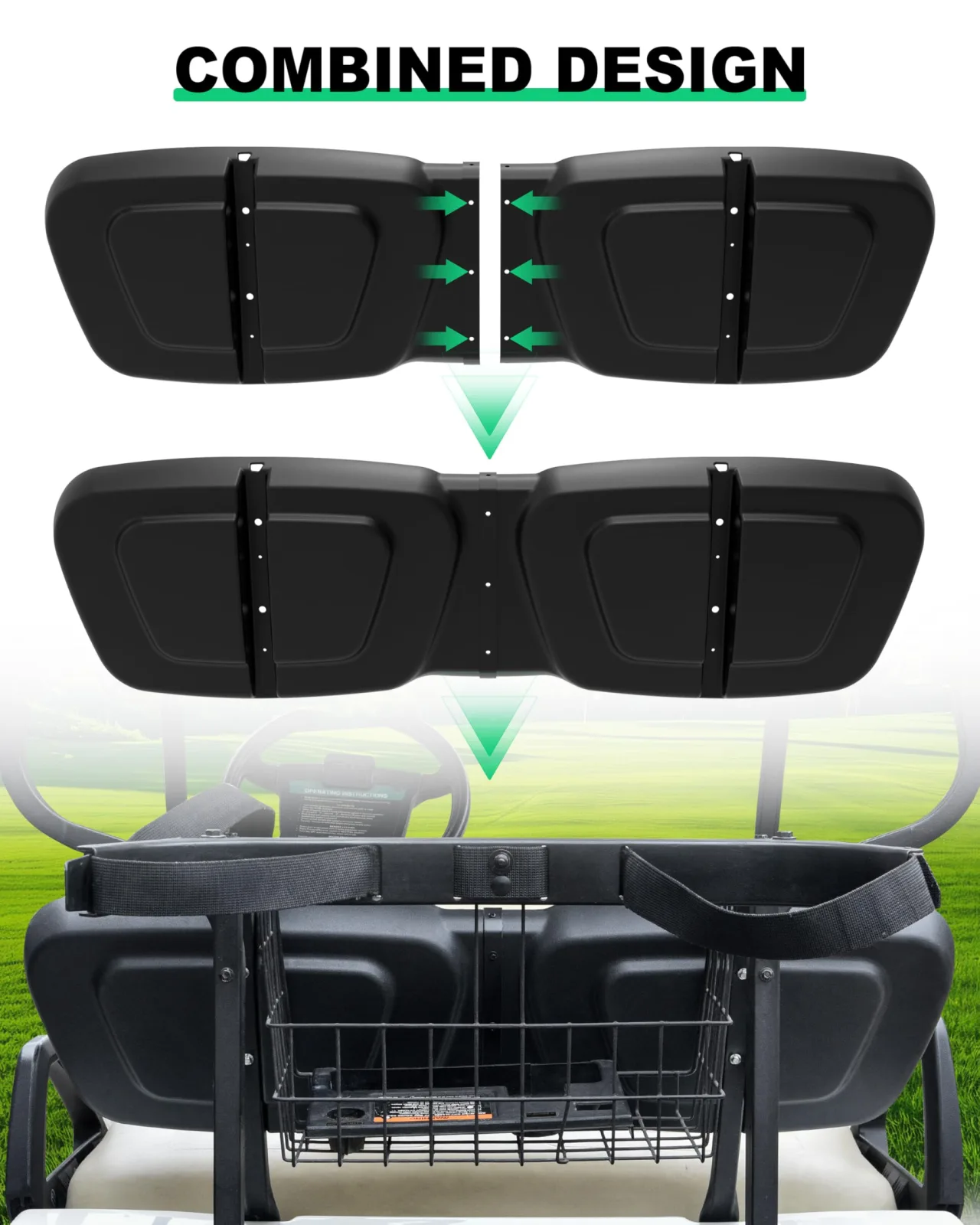 LDETXY Seat Back Cap for Club Car DS 2001+ image 3