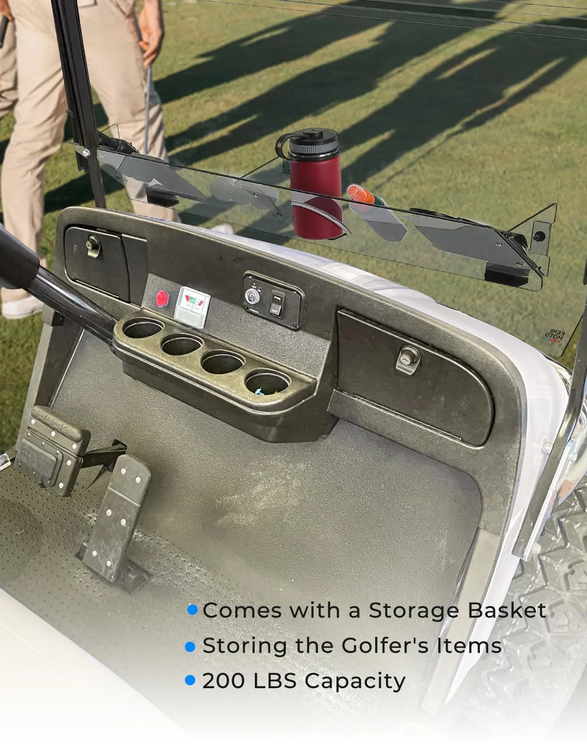 KEMIMOTO Windshield for E-Z-GO TXT 1995-2013 image 2