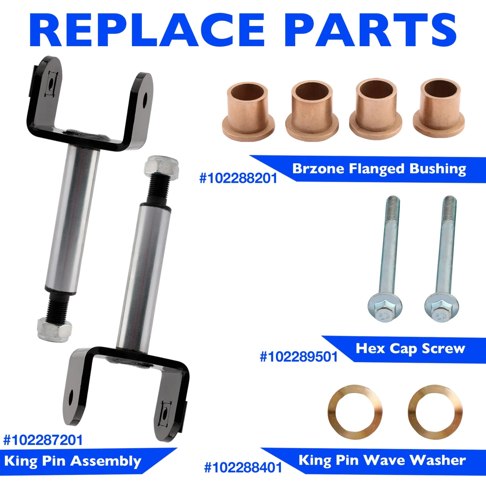 Misakomo Front Kingpin Kit for Club Car Precedent image 4