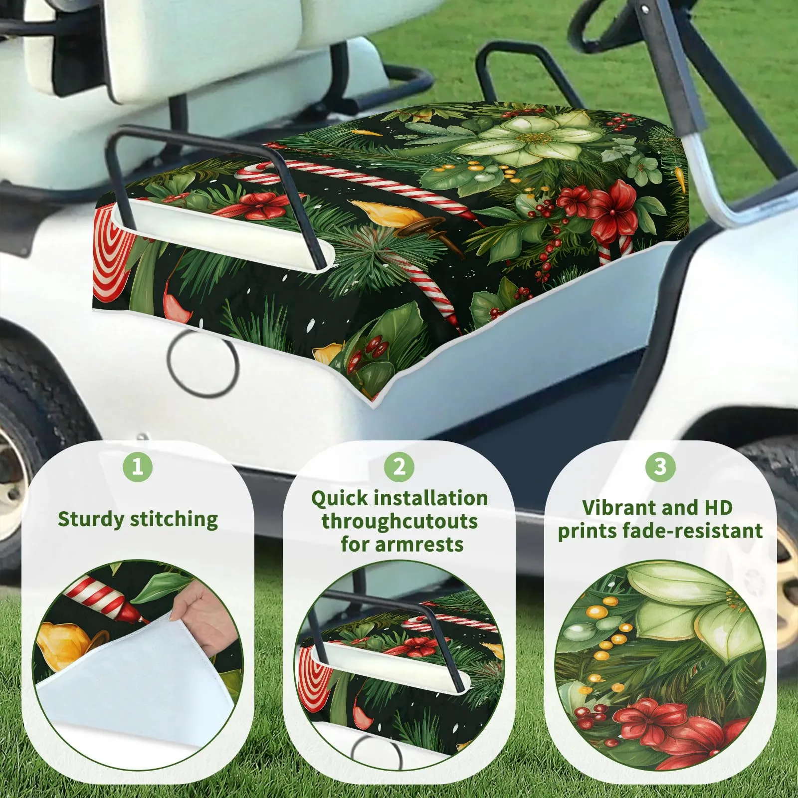 Tiveruda Golf Cart Seat Cover Blanket, 51 x 31 in image 3
