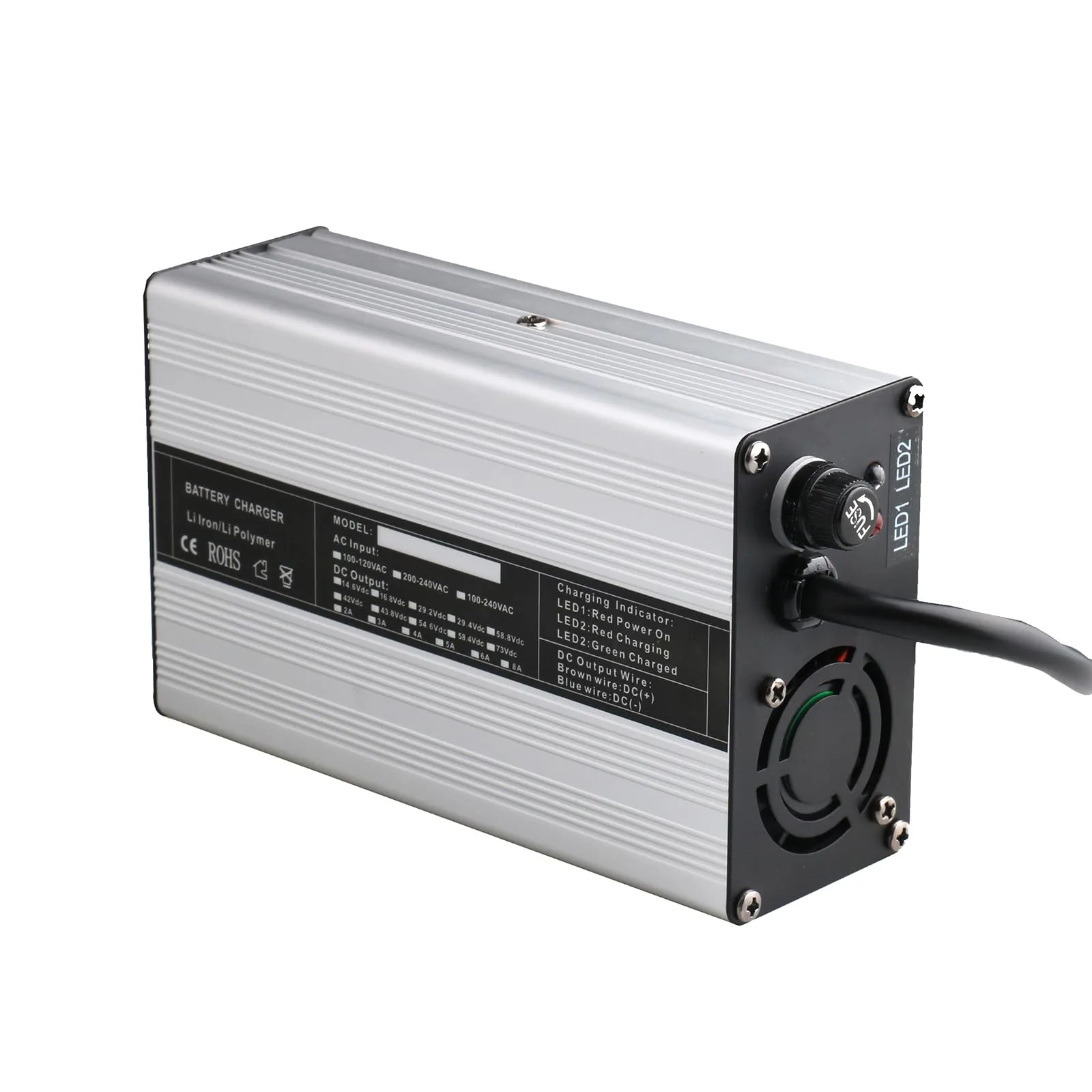 Generic 12V–48V 180W Golf Cart Battery Charger
