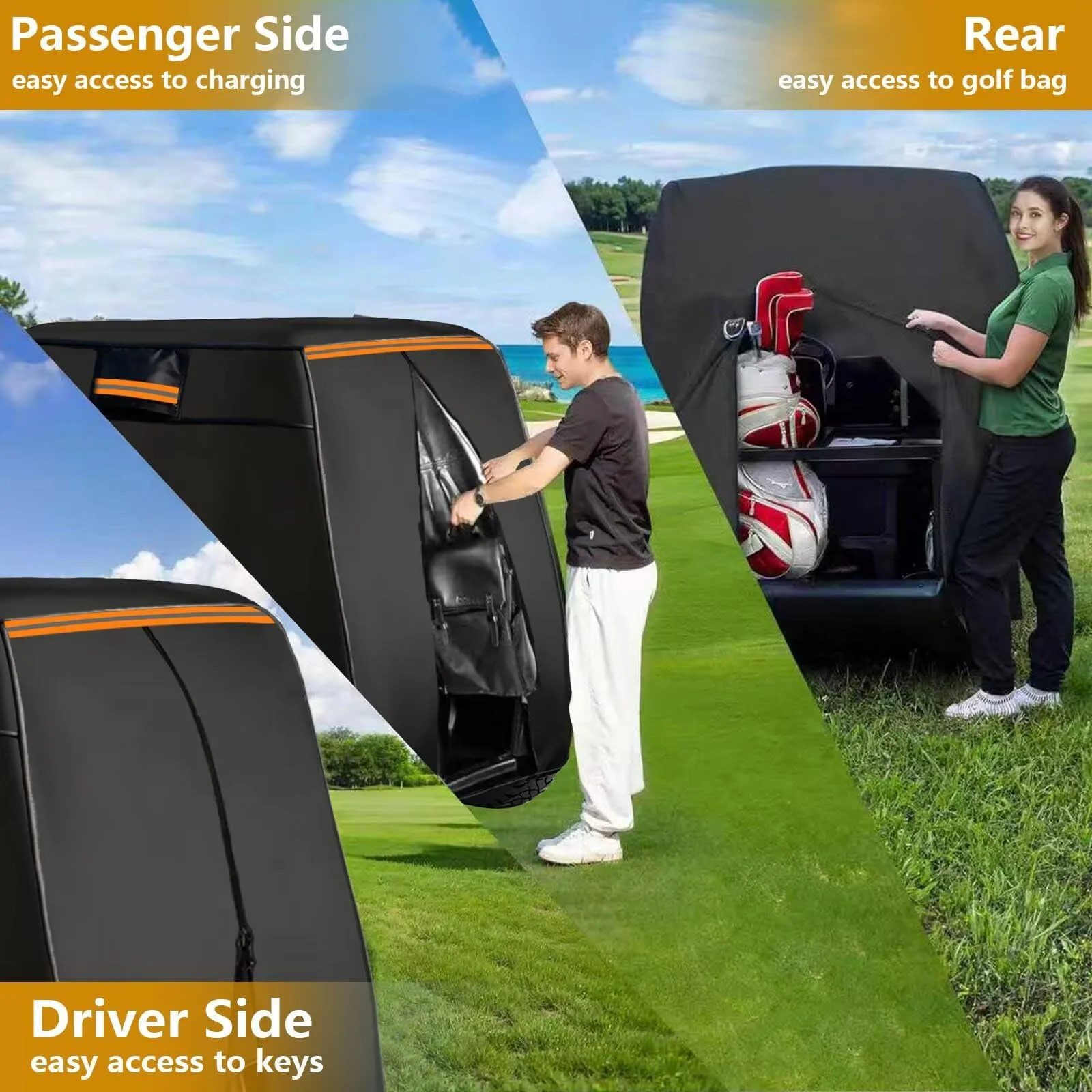 Generic Cover for Yamaha Umax Rally 2+2 4-Seat Cart image 4