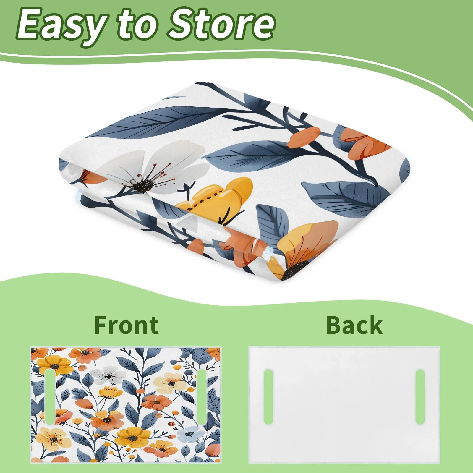 Tiveruda Floral Golf Cart Seat Cover for Double Seats image 4