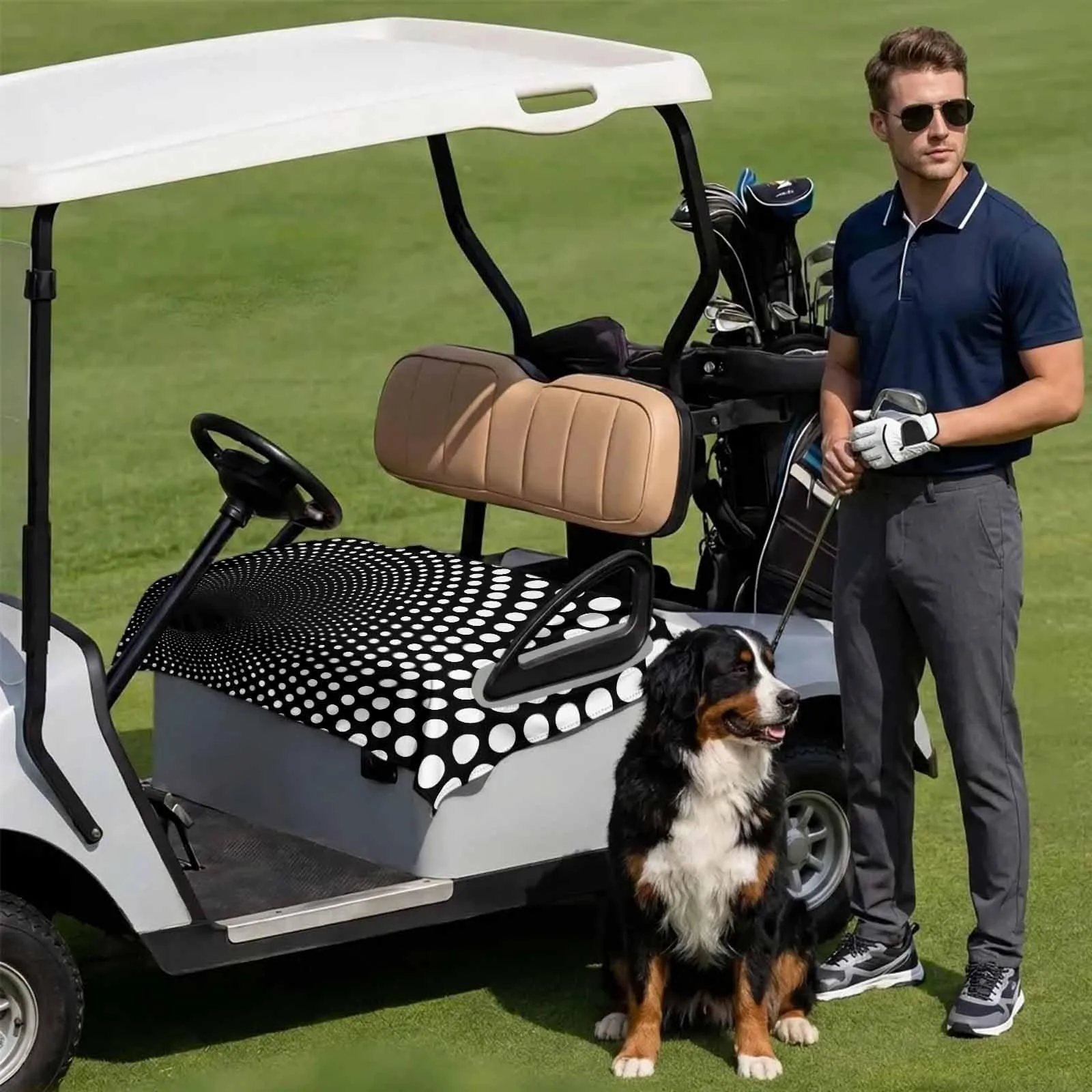 DecorLovee Golf Cart Seat Cover for 2-Seater Carts image 3