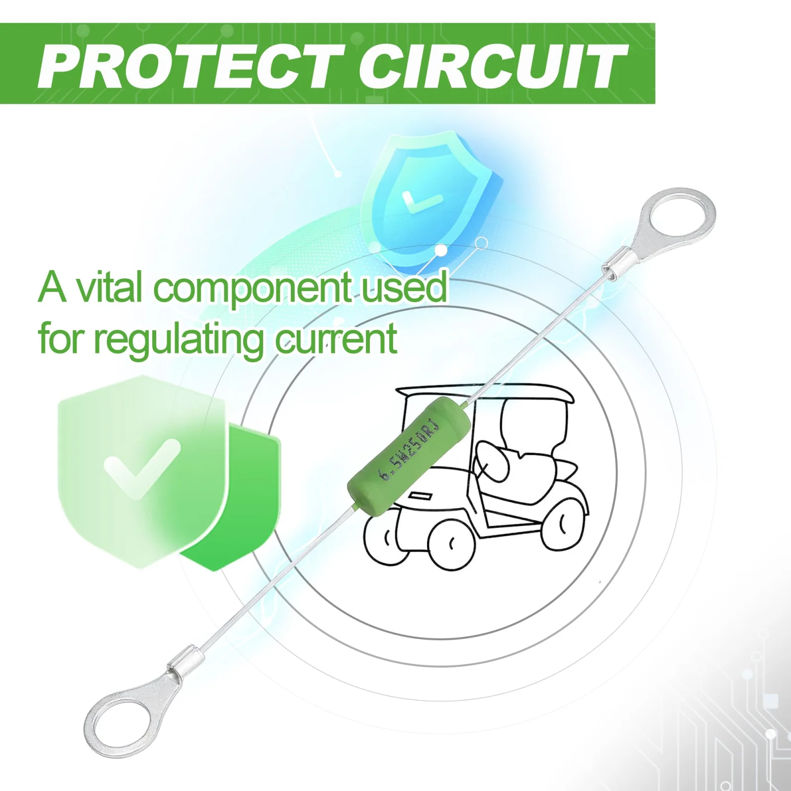 10L0L Solenoid Resistor Assembly for E-Z-GO Golf Carts image 3
