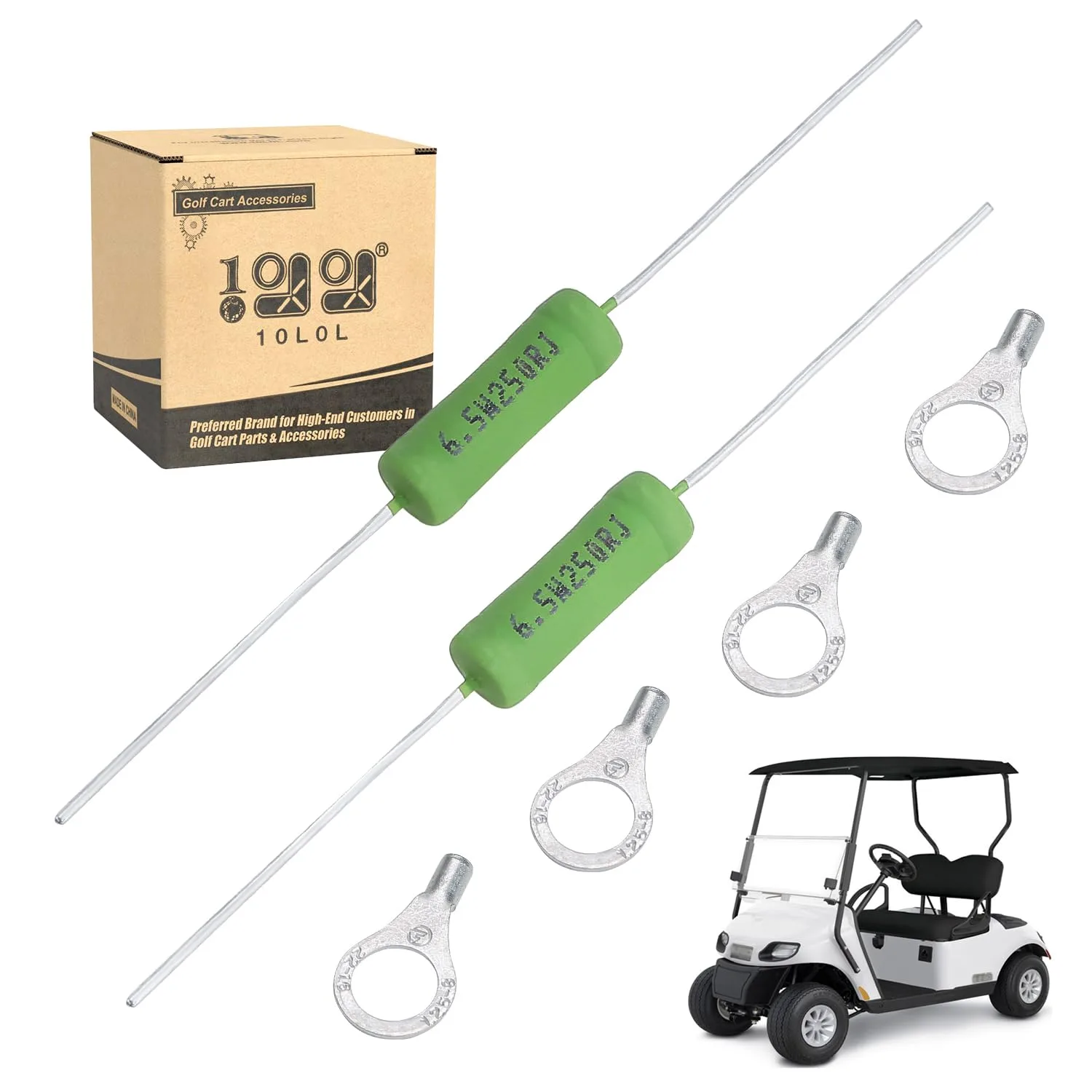 10L0L Solenoid Resistor Assembly for E-Z-GO Golf Carts