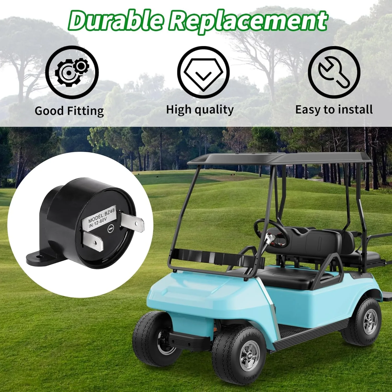 Club Car DS & Precedent Forward/Reverse Buzzer 4350121535 image 4
