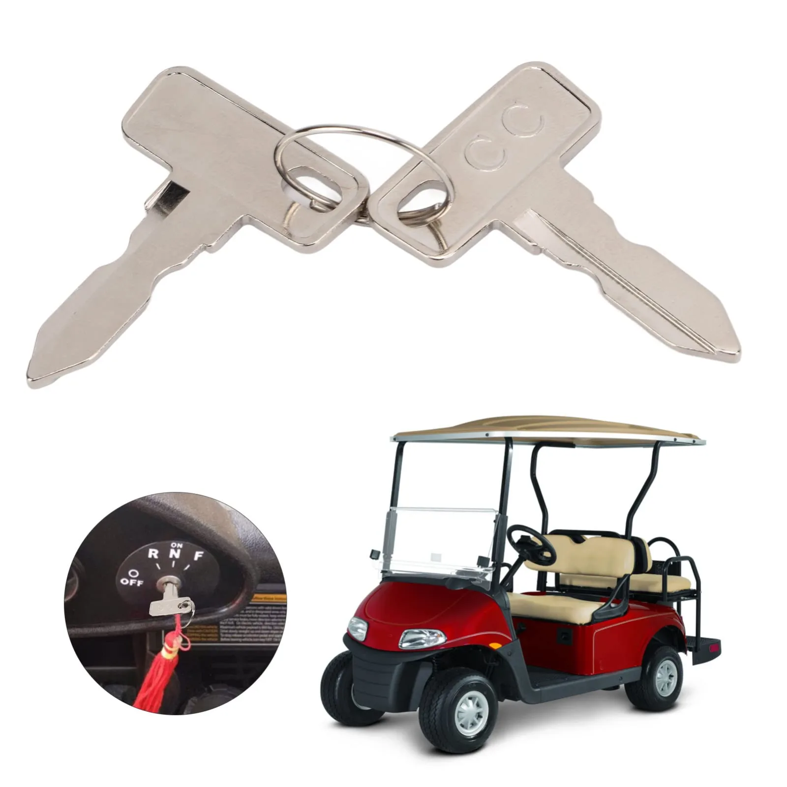 Astibym Golf Cart Ignition Keys Replacement 1012505 image 4
