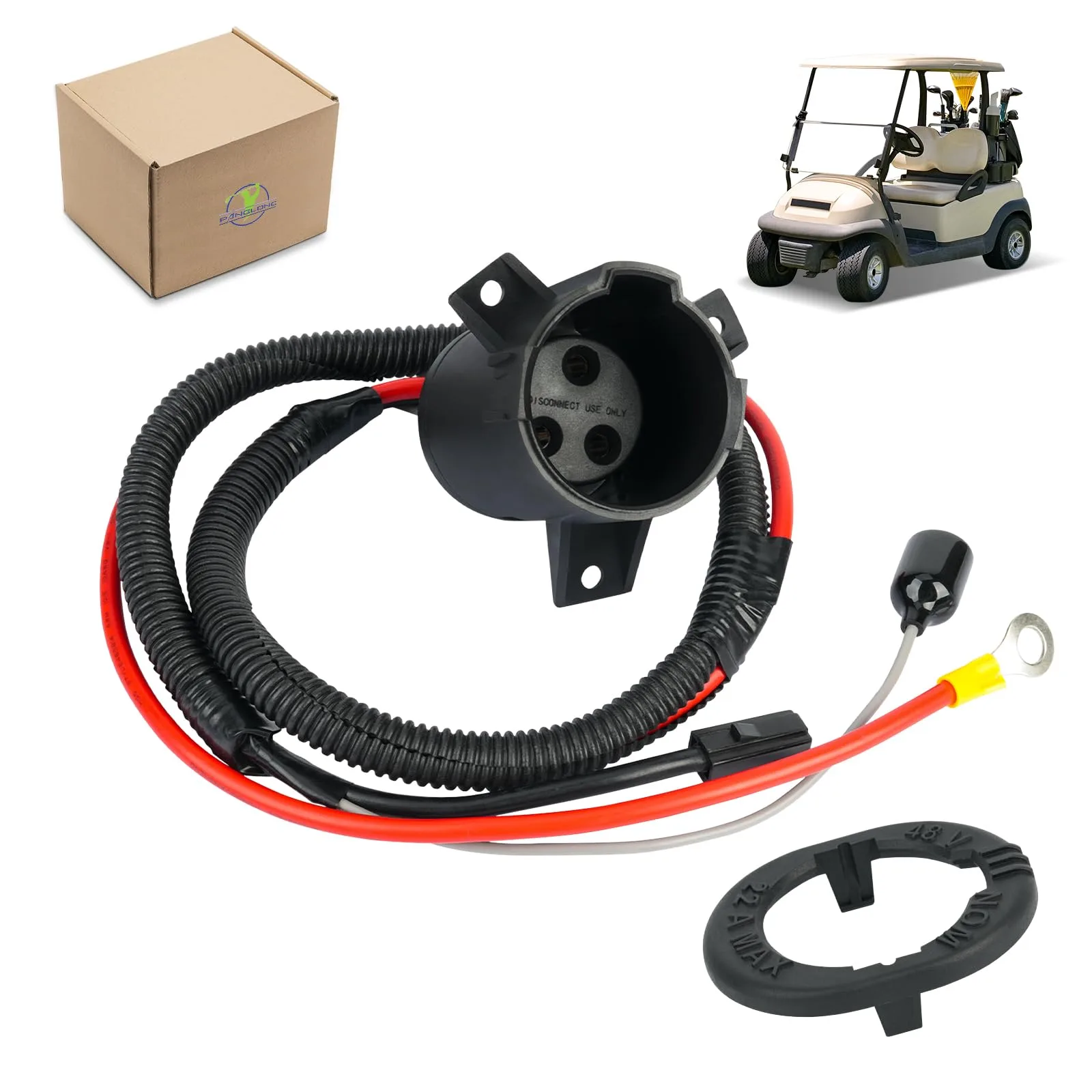 Panglong 48V Club Car Precedent Charger Receptacle Kit