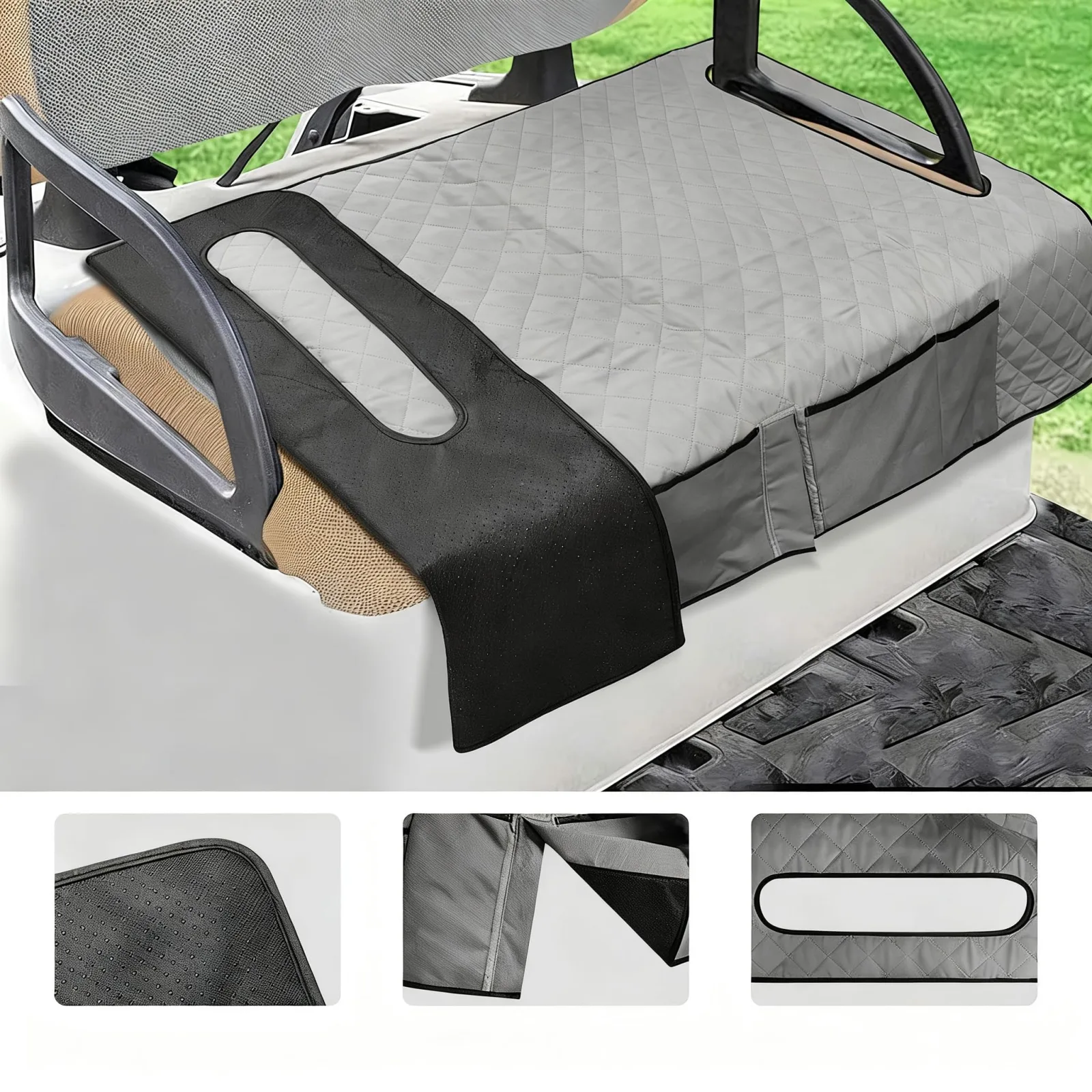 WaFtesh Golf Cart Front Seat Cover for Yamaha and Club Car image 2