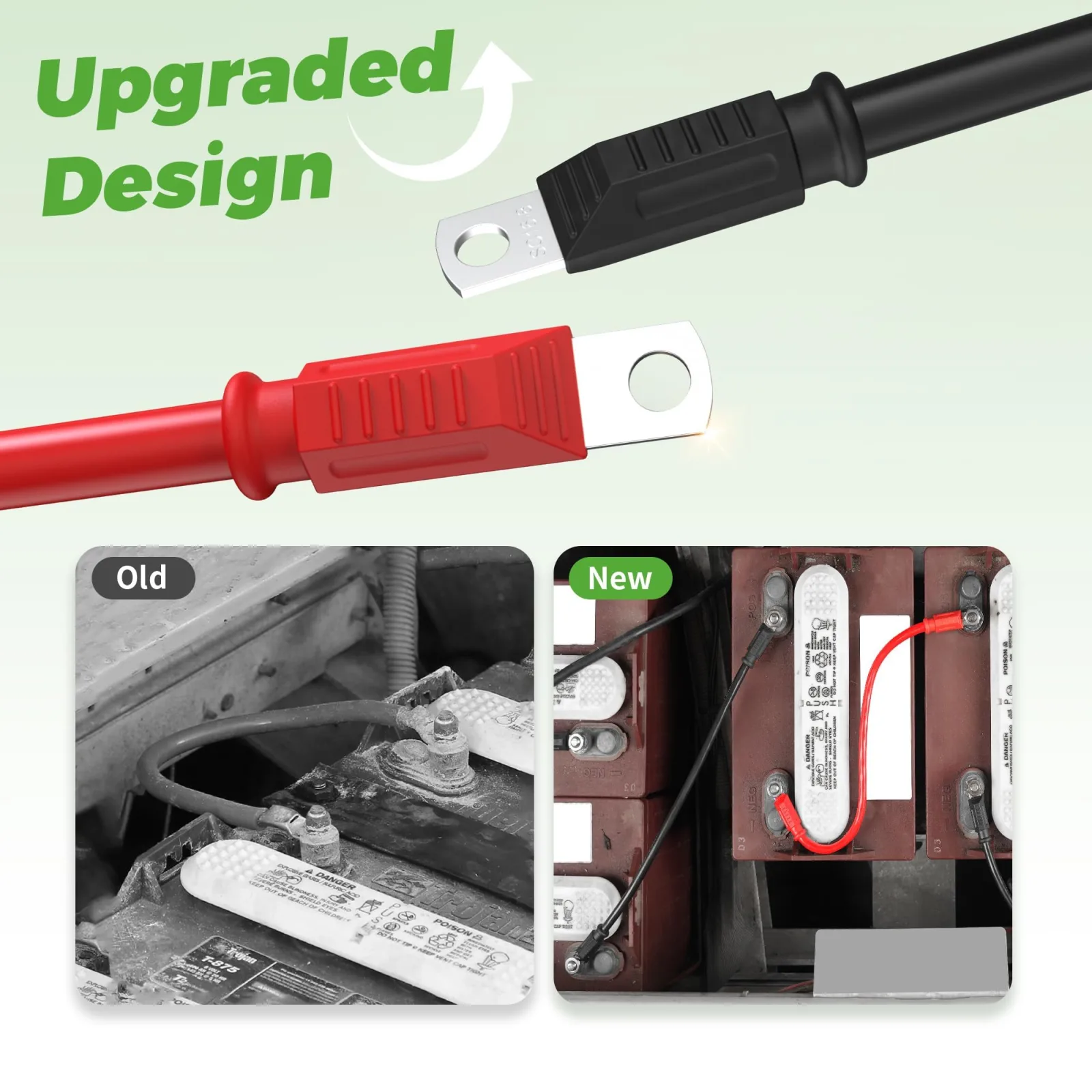 10L0L Battery Cable Set for Club Car DS and Precedent image 2