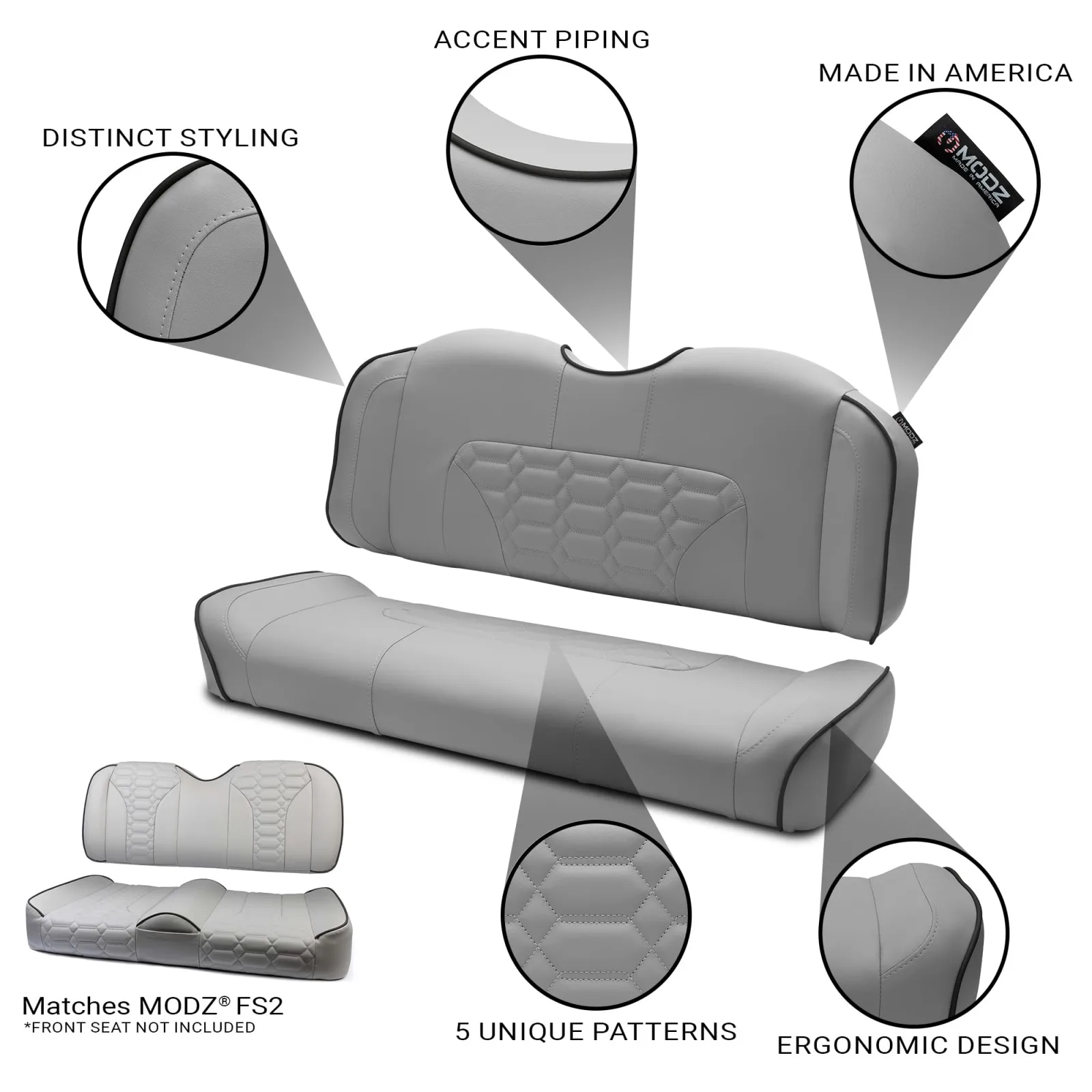 MODZ RSC2 Rear Seat Cushion for Flip4 and Onward Kits image 2