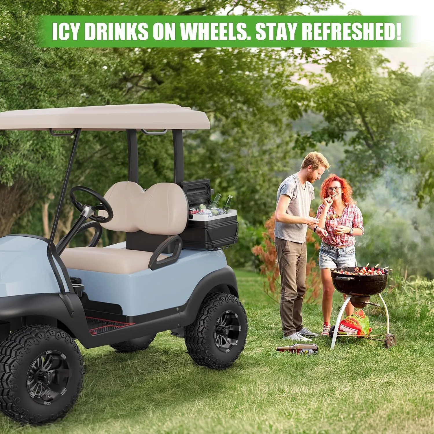 10L0L Universal Golf Cart Cooler with Mounting Bracket image 2