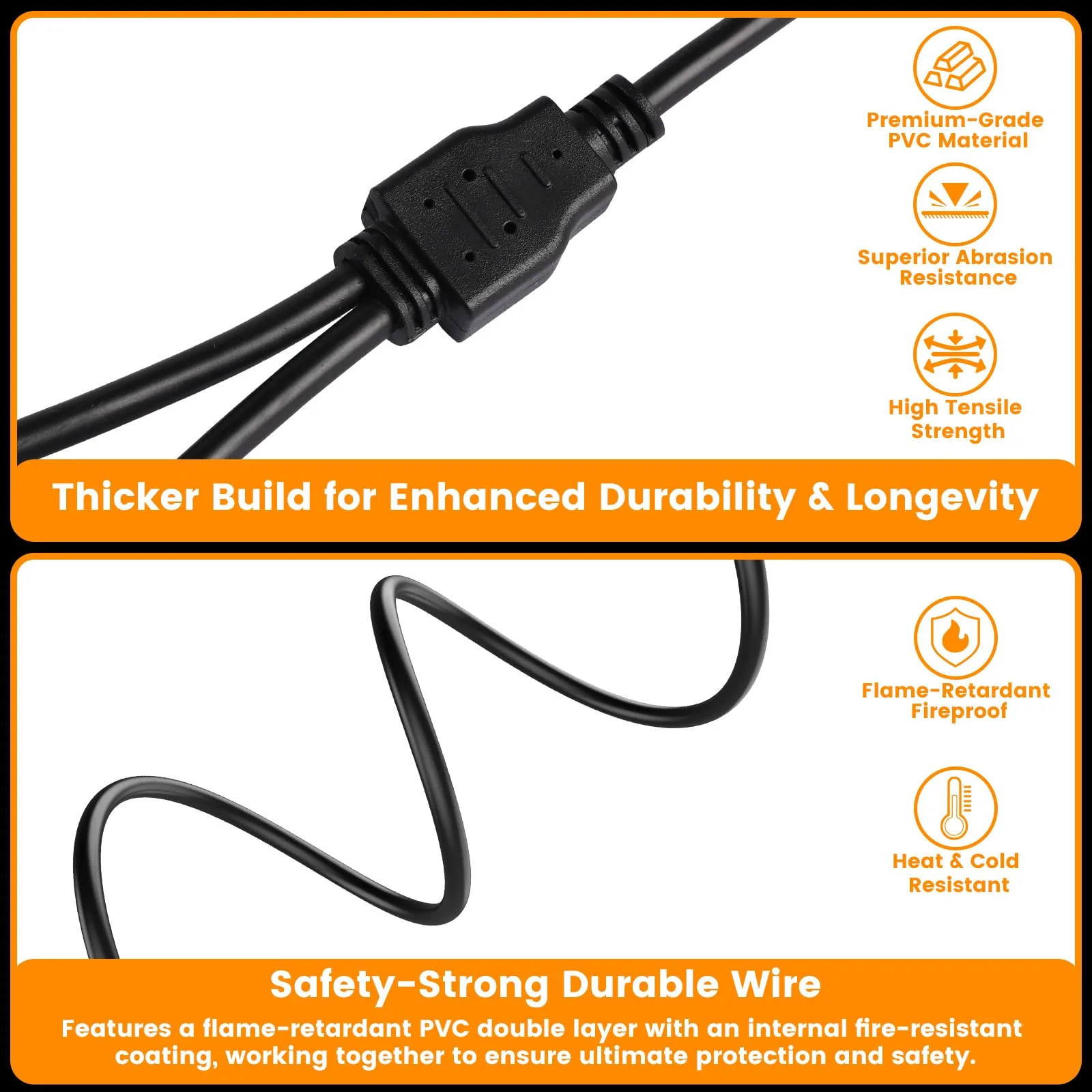 RIZINKART 67-Inch RGB Whip Light Y-Splitter Cables image 2