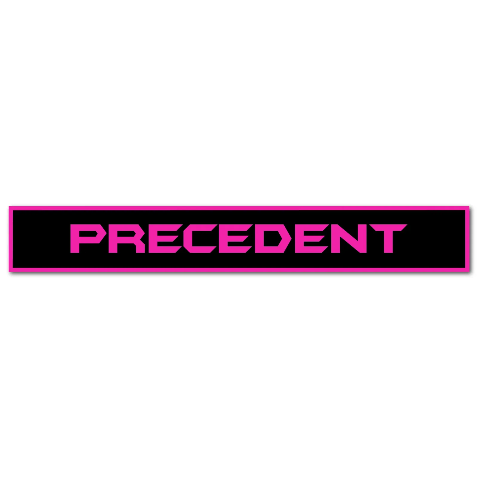 Gimme Golf USA Club Car Precedent Front Name Plate - Black & Pink