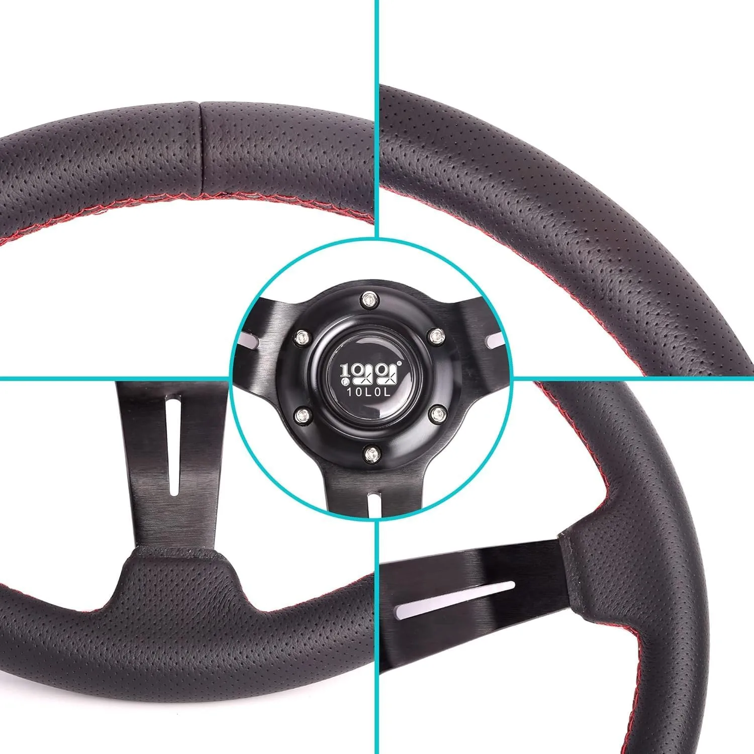10L0L 12.5-Inch Golf Cart Steering Wheel ACC-00540-C-B12 image 3