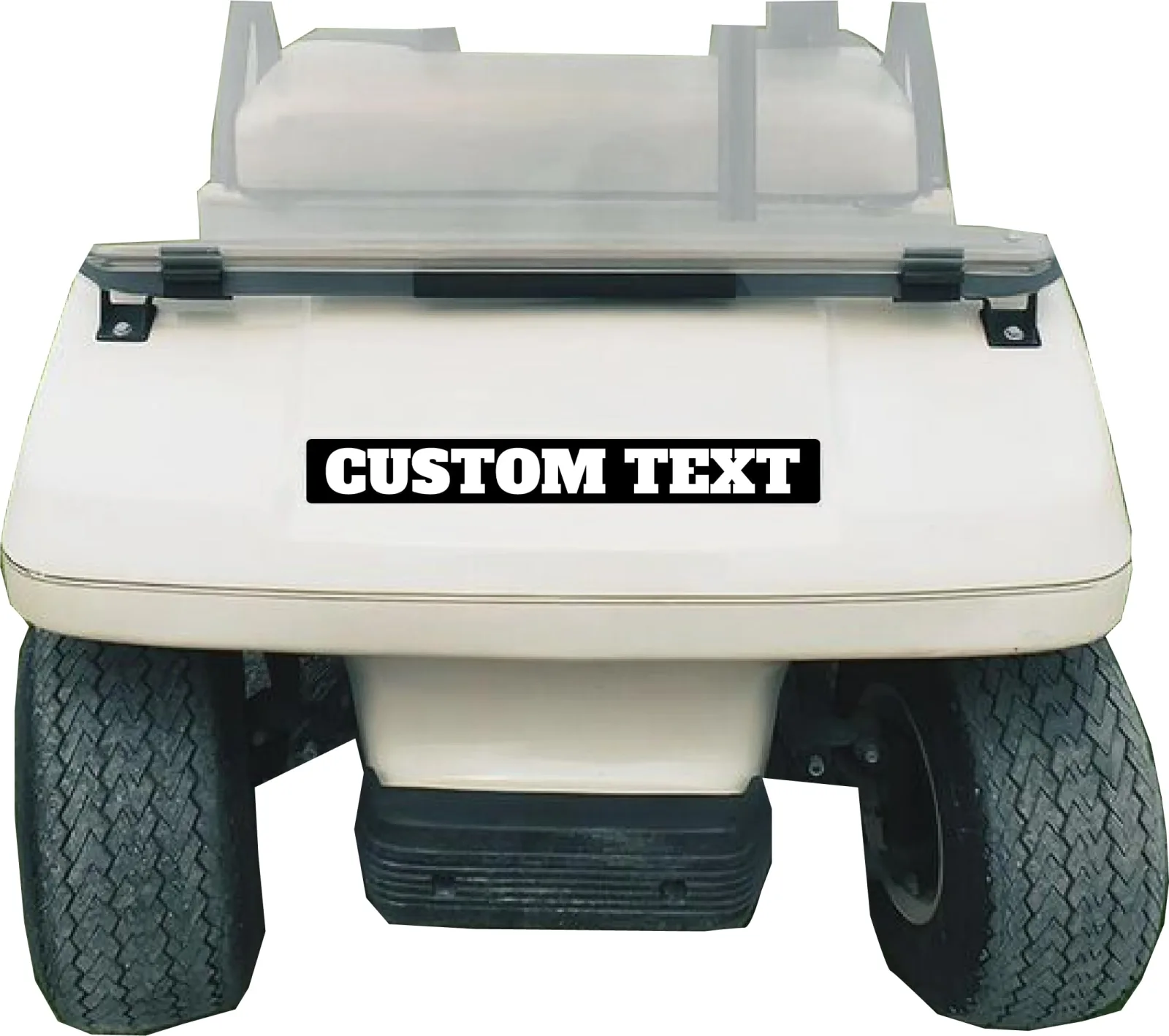 Kustom Cycle Parts Club Car DS Carryall Custom Name Plate