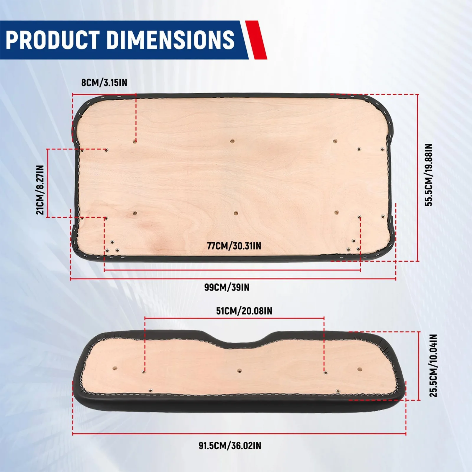 waltyotur Front Seat Cushion for E-Z-GO Medalist and TXT image 2
