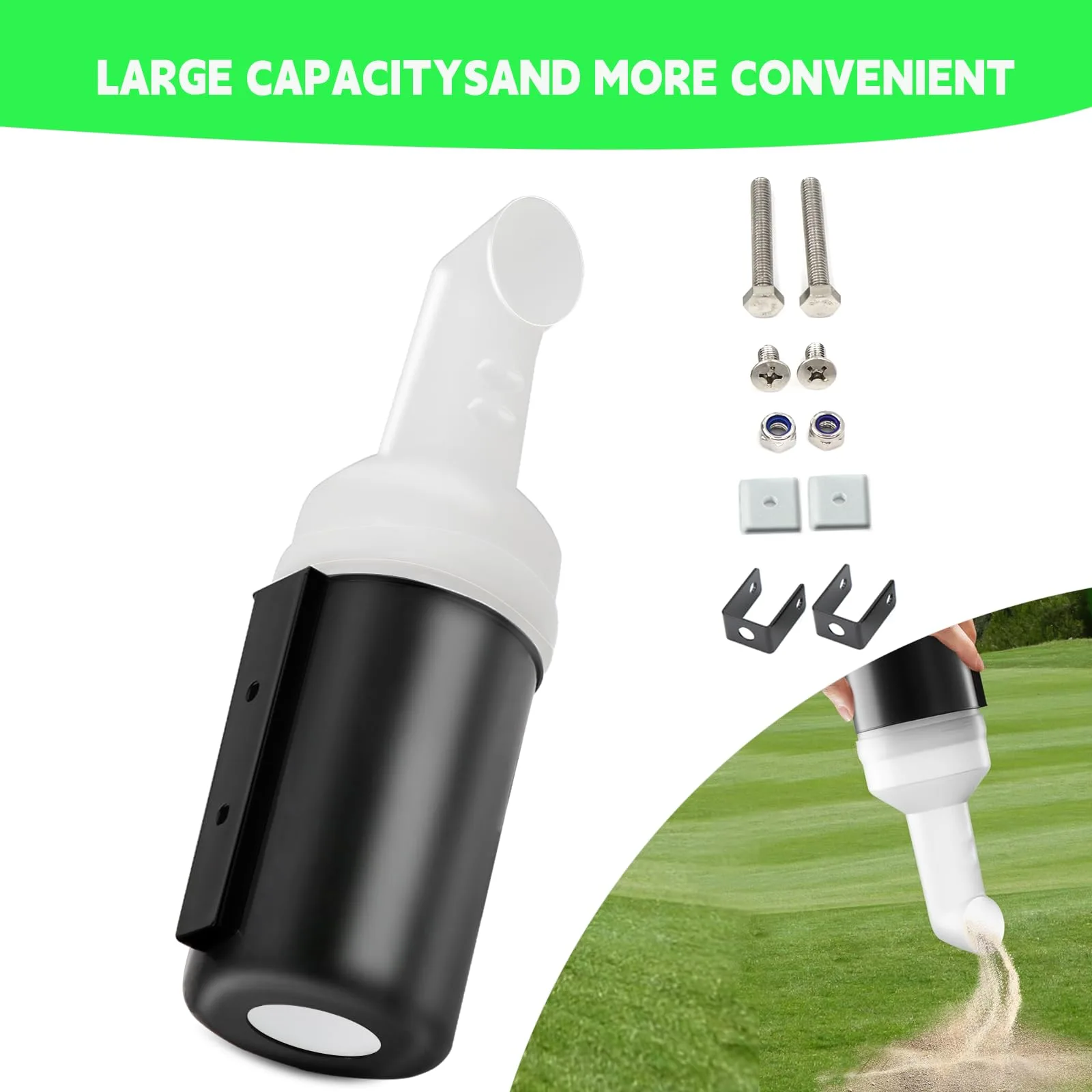 DIYOLFALL Golf Cart Sand Bottle with Rattle‑Proof Holder image 4