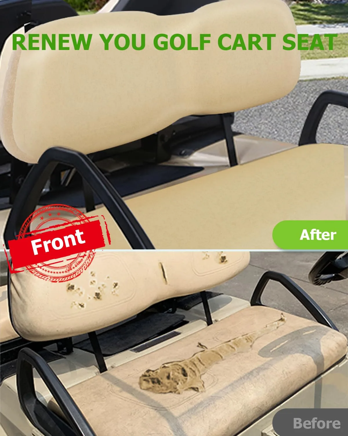 SCITOO Front Seat Cushions for Club Car DS image 4