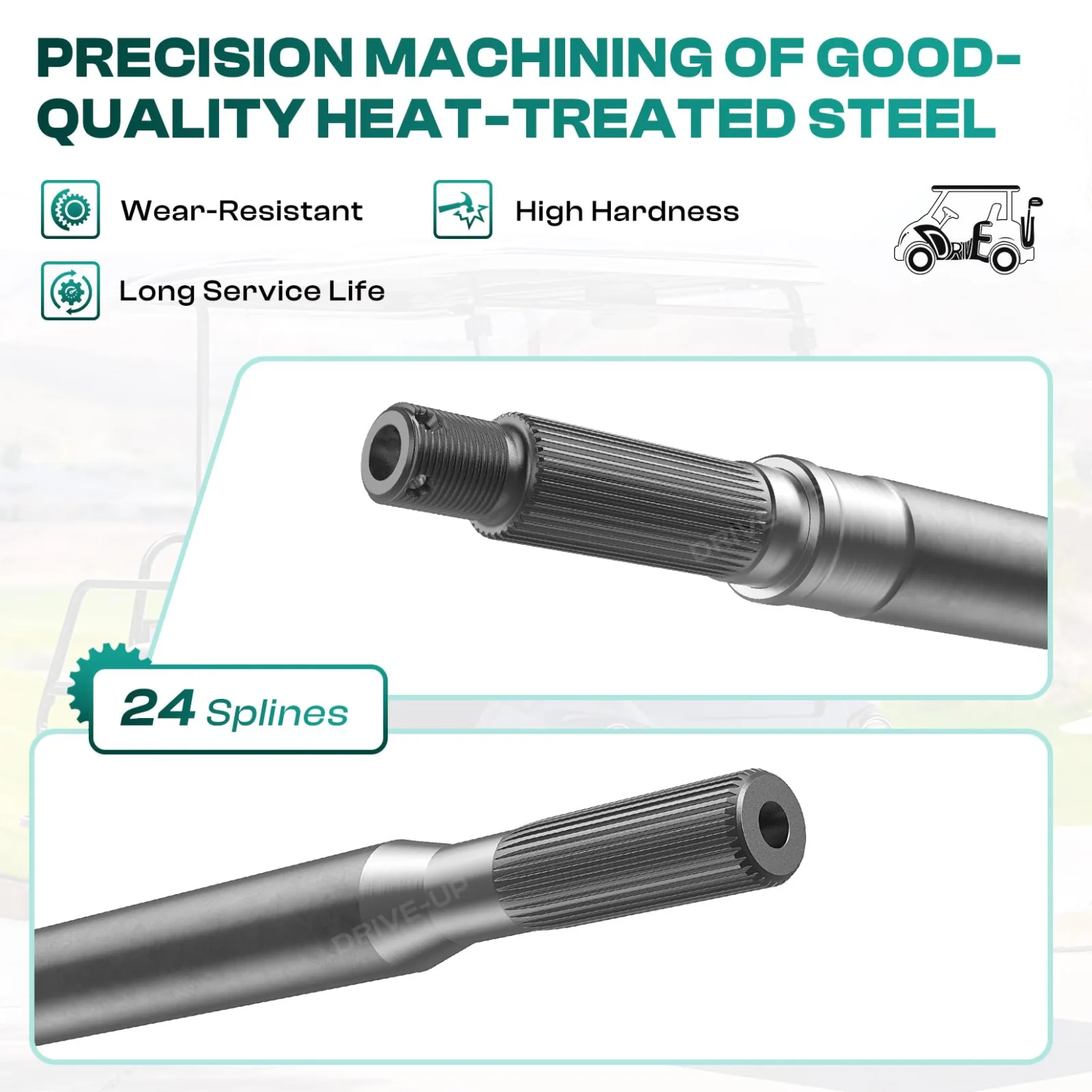 DRIVE UP Yamaha Golf Cart Passenger-Side Axle Shaft DU00203 image 2