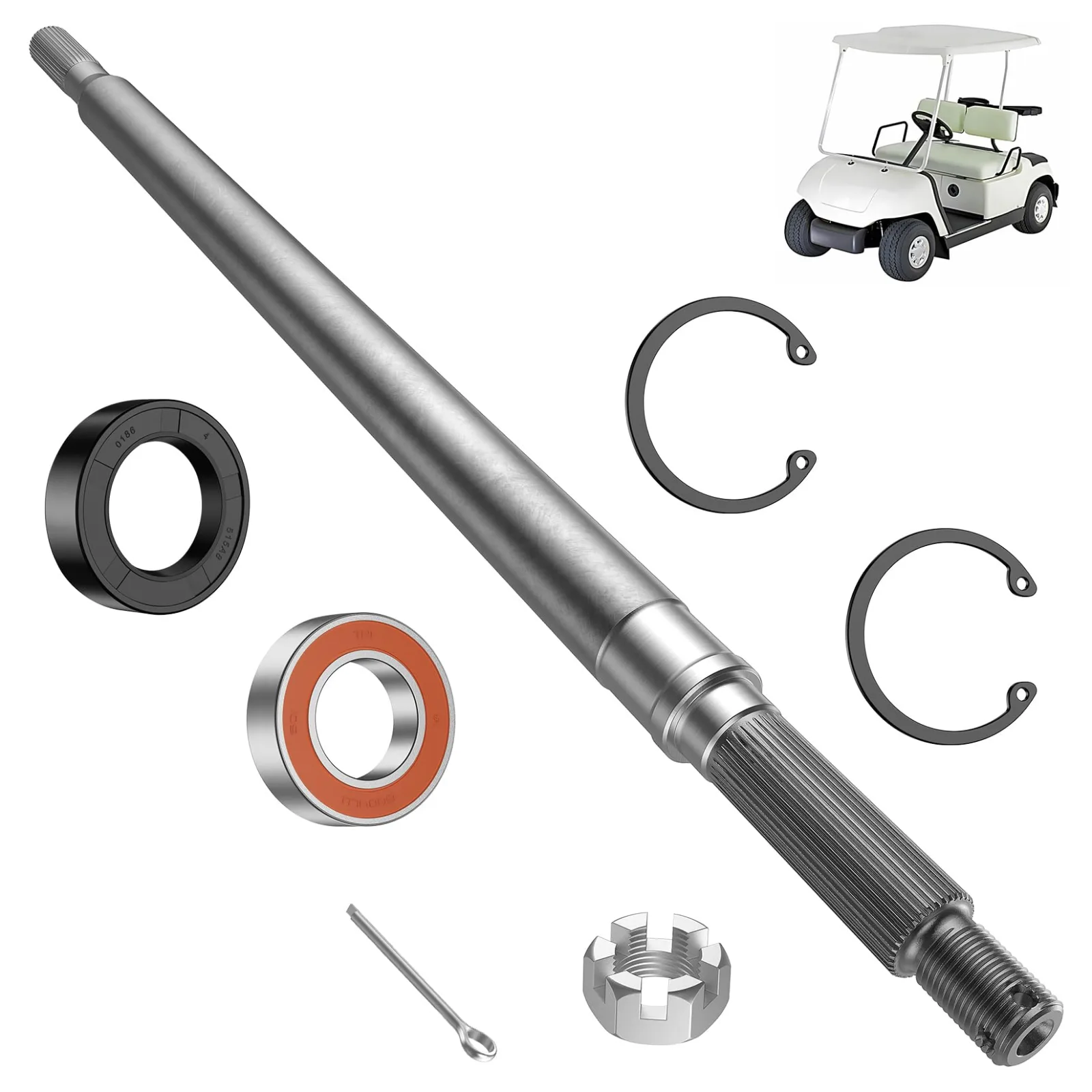 DRIVE UP Yamaha Golf Cart Passenger-Side Axle Shaft DU00203