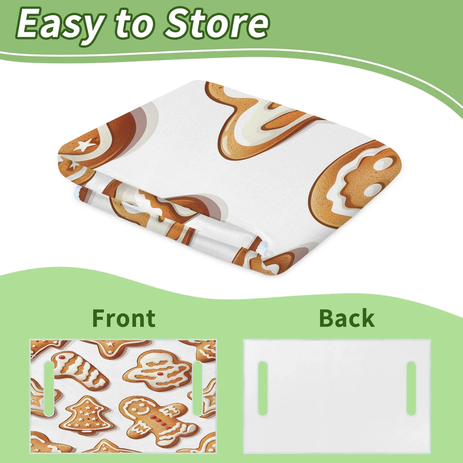Tiveruda Gingerbread Man Golf Cart Seat Cover image 4