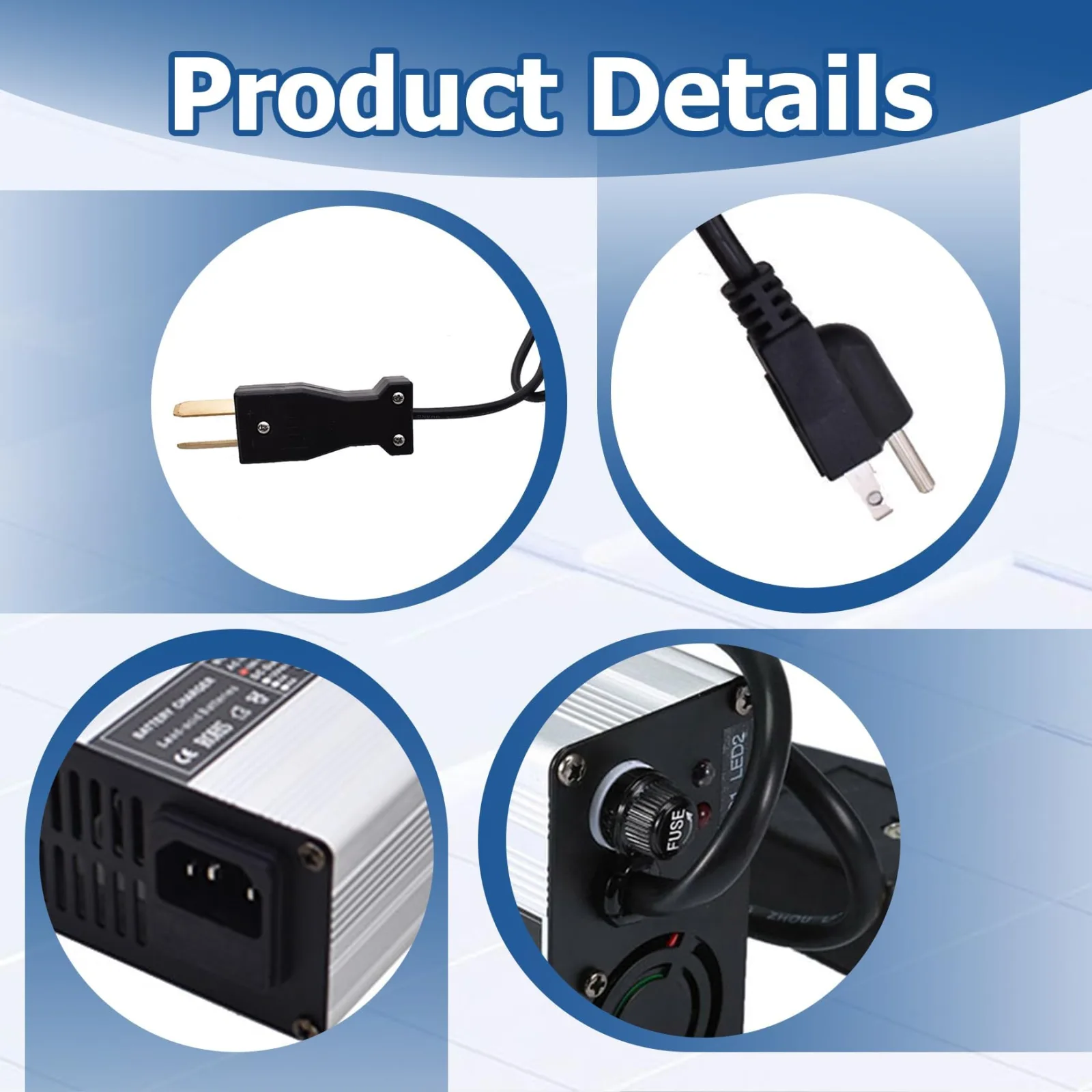 WFLNHB 36V 5A Golf Cart Battery Charger image 4