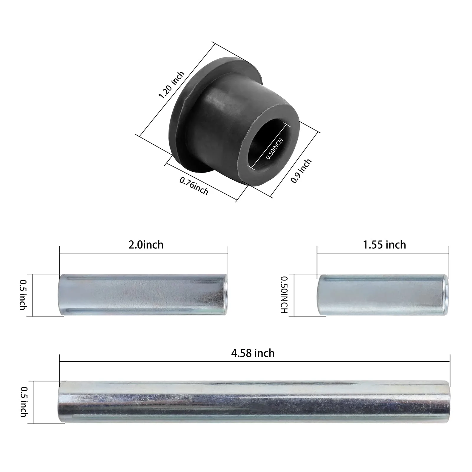 Roykaw Club Car Precedent Front Bushing Sleeve Kit image 2