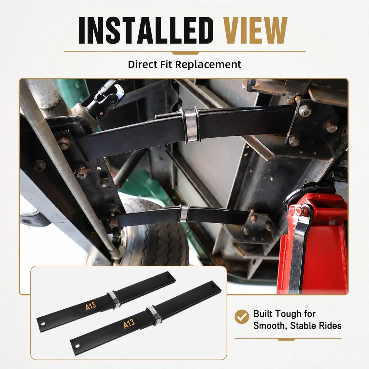 Roykaw Front 2-Leaf Spring for E-Z-GO TXT 2001-2003 — G-0344N image 3