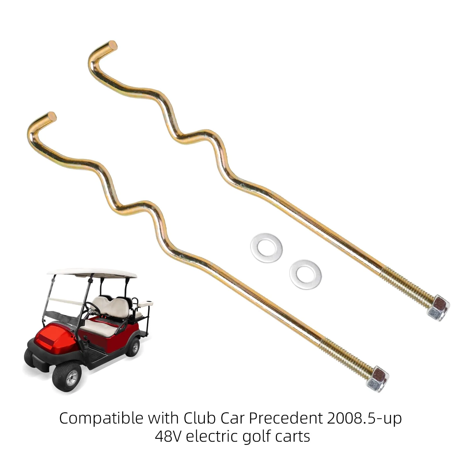 Roykaw Battery Hold-Down Rods for Club Car Precedent 48V image 3